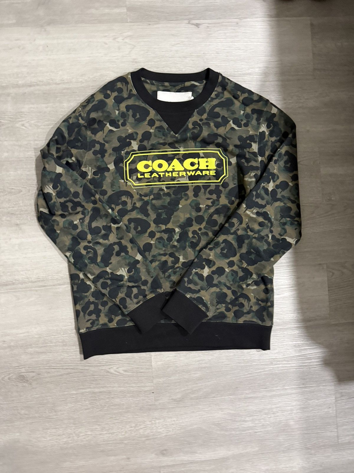Coach Coach green camo sweatshirt Size US S / EU 44-46 / 1 - 1 Thumbnail