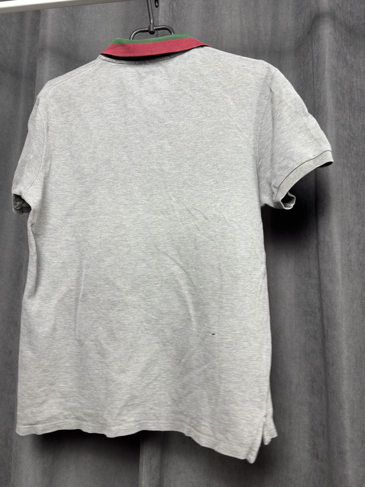 Gucci Polo Shirt with Signature Green and Red Web Collar