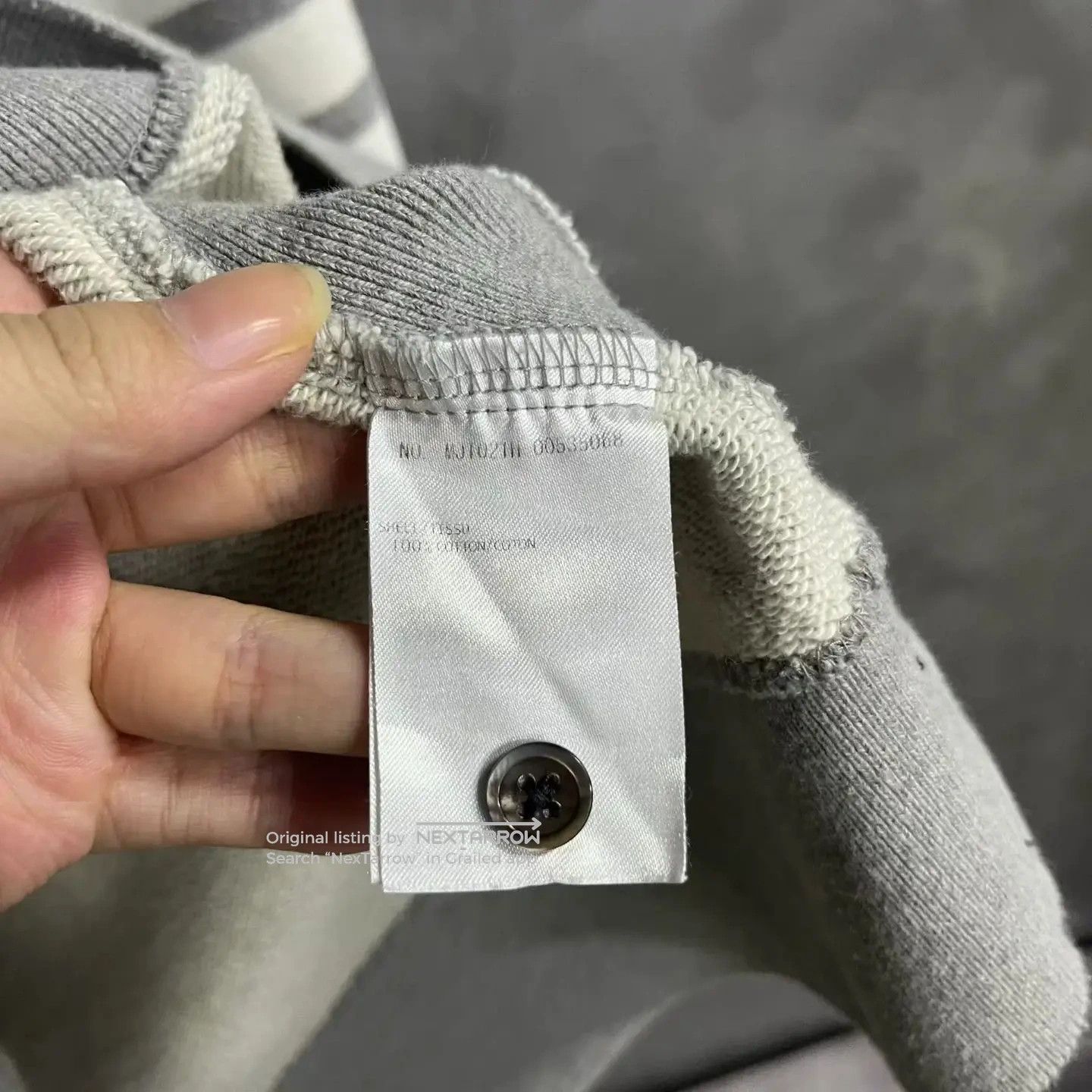 Thom Browne Thom Browne Gray Four-Stripe Crewneck Hoodie Size US XL / EU 56 / 4 - 3 Thumbnail