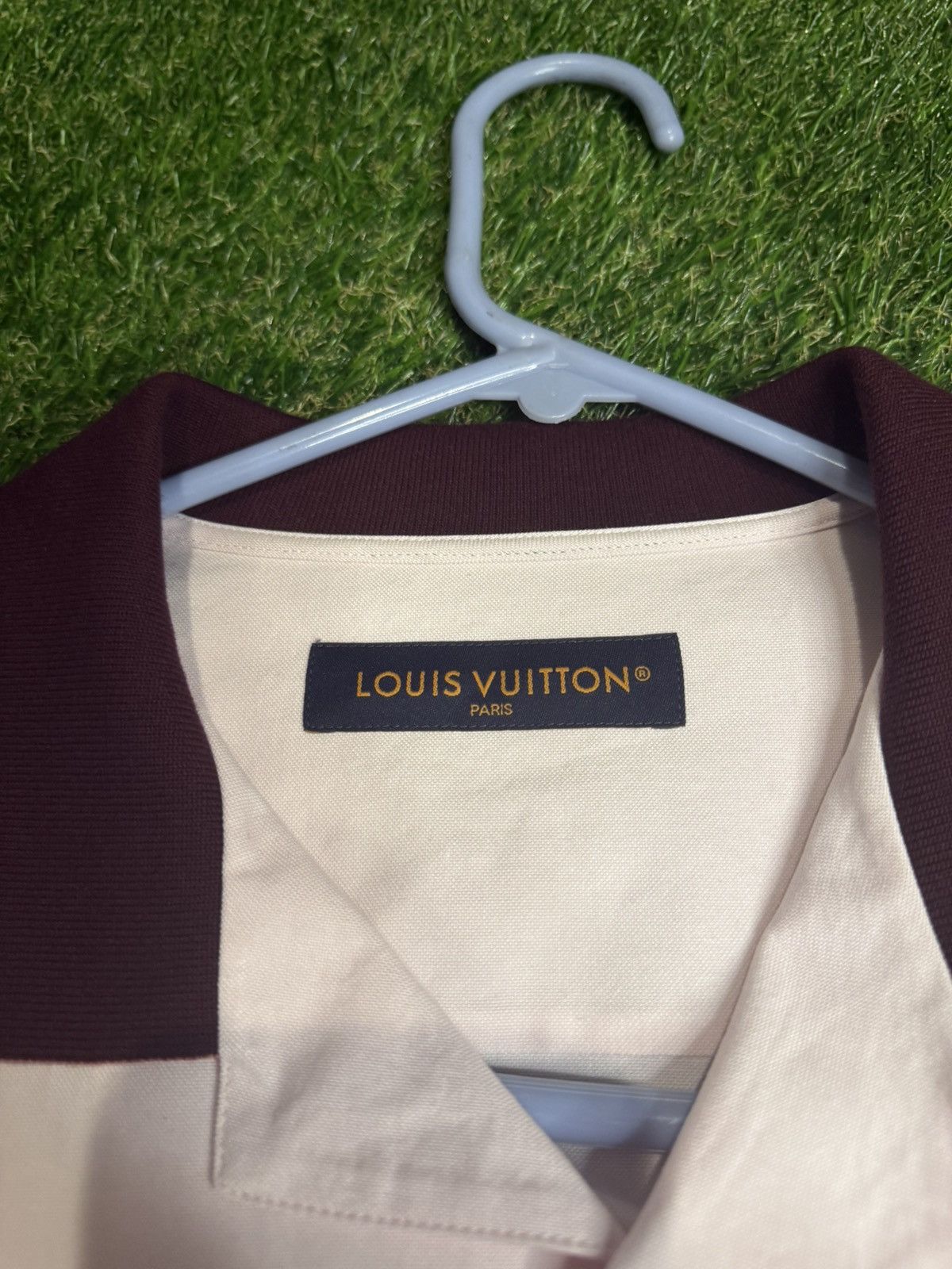 Louis Vuitton LV Rare Size🌸New Season 1AIKAD Ribbed Collar Button Up shirt Size US XL / EU 56 / 4 - 7 Thumbnail