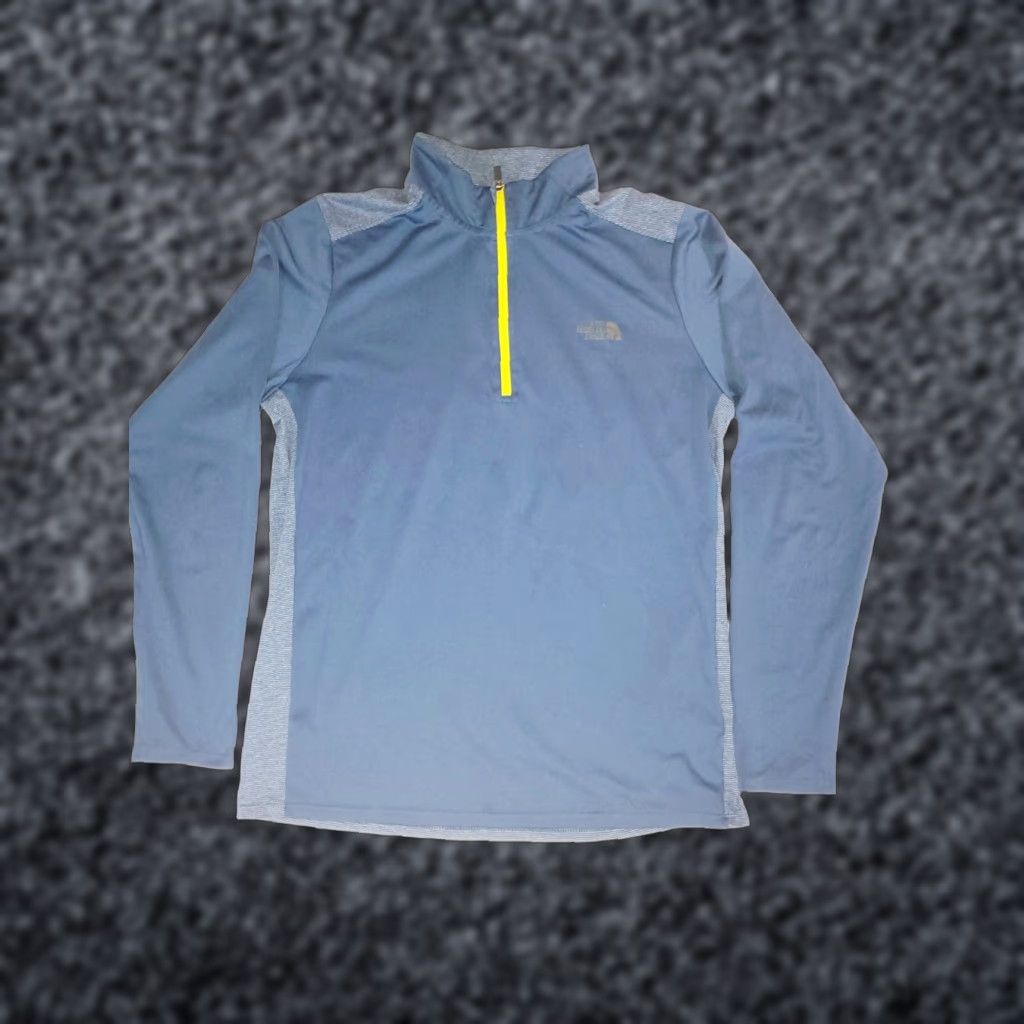 The North Face The North Face Mens Navy 1/4 Zip Pullover Athletic Shirt Sz Medium Long Sleeve Size US M / EU 48-50 / 2 - 1 Thumbnail