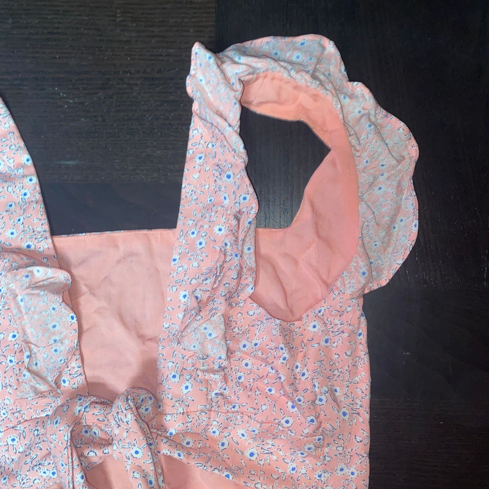 Other Sundae Muse Pink Floral Ruffled Sleeveless Tie Back Top 6 Size M / US 6-8 / IT 42-44 - 6 Thumbnail