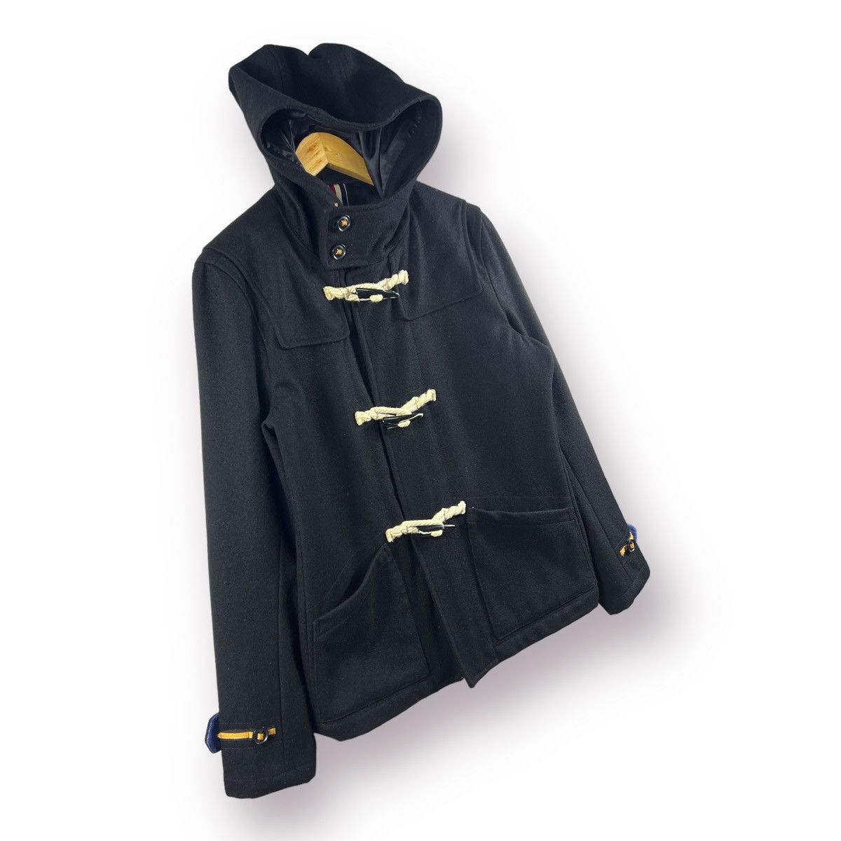 Japanese Brand 🔥 MONSIEUR NICOLE BY NICOLE CLUB DUFFLE COAT Size US S / EU 44-46 / 1 - 3 Thumbnail