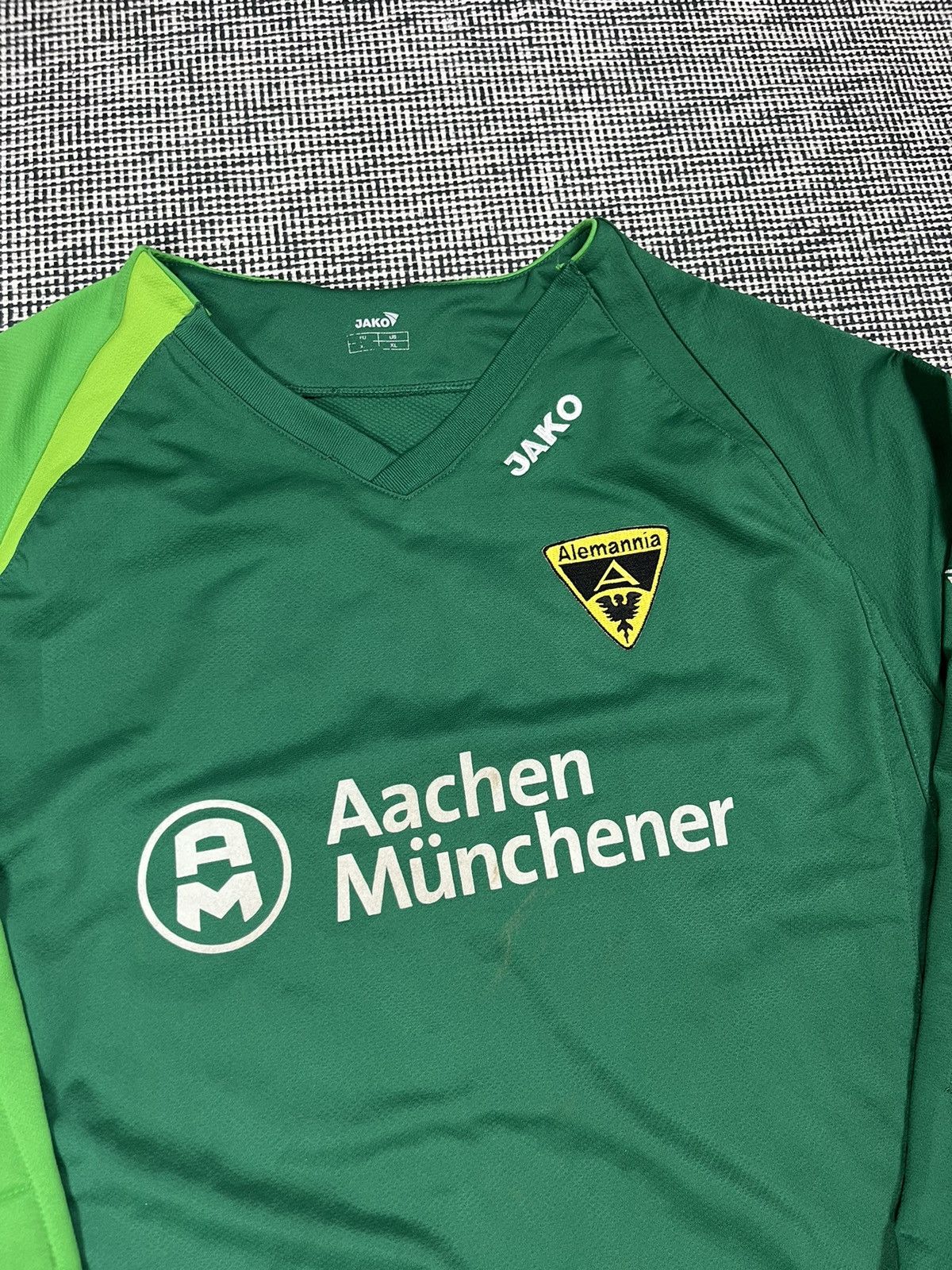 Vintage 2007/2008 Alemannia Aachen rare soccer goalkeeper Jersey GK Size US XL / EU 56 / 4 - 10 Thumbnail