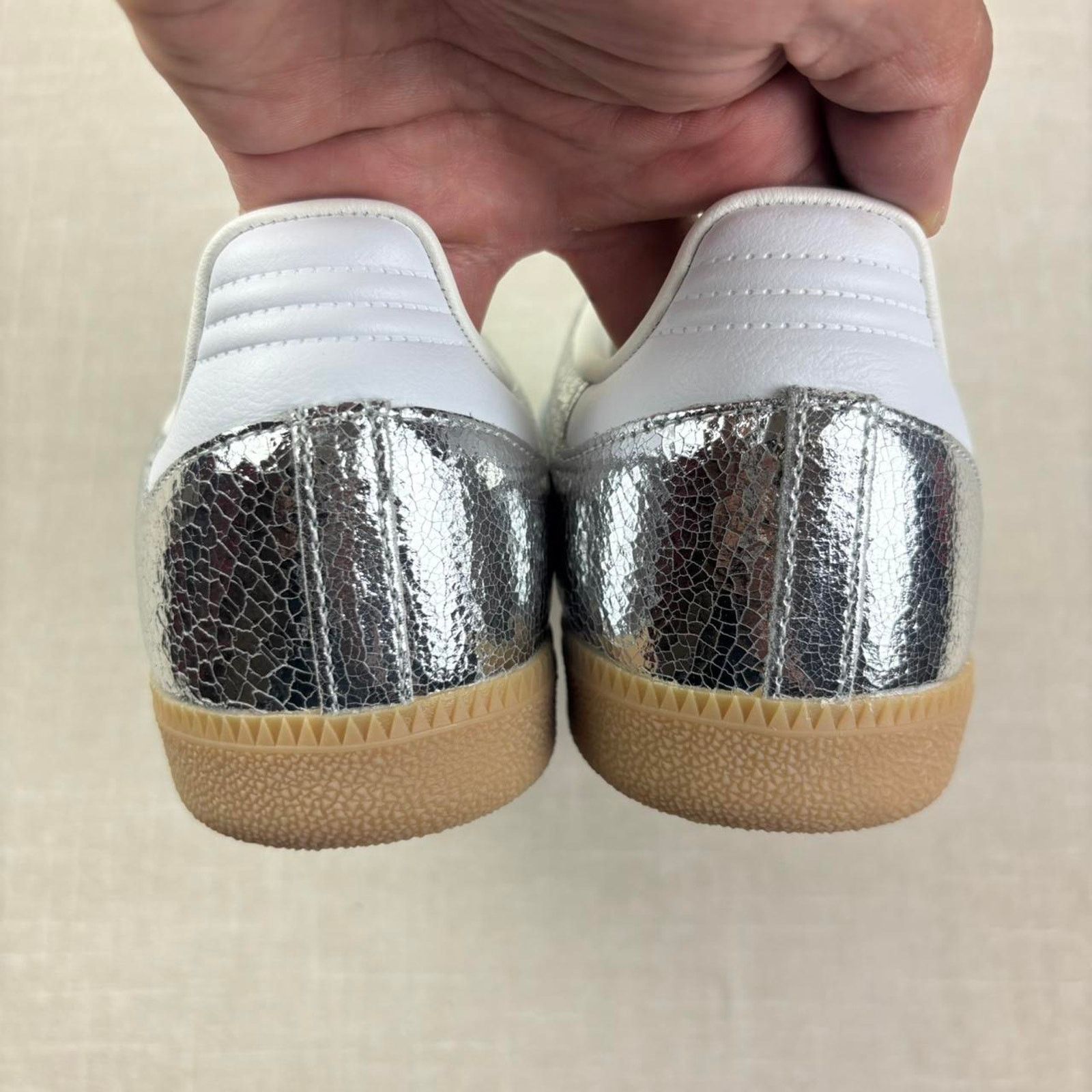 Adidas 🛸 adidas Samba OG "Silver Metallic" 8W Size US 8 / IT 38 - 6 Thumbnail