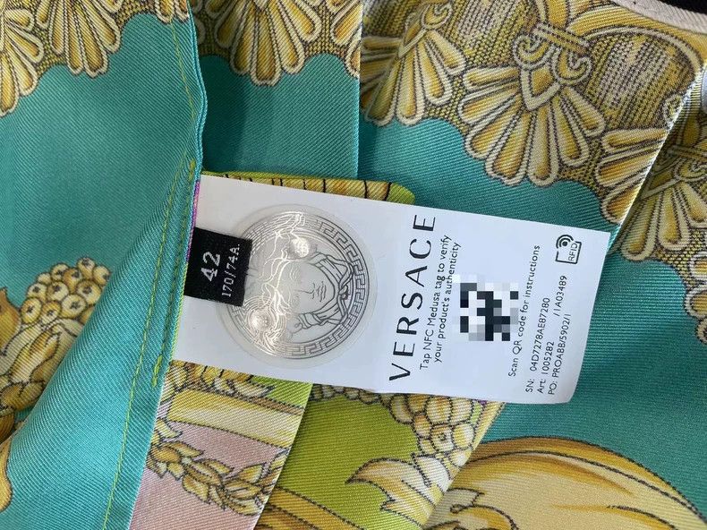 Versace Versace Gold head printed skirt Size L / US 10 / IT 46 - 4 Thumbnail