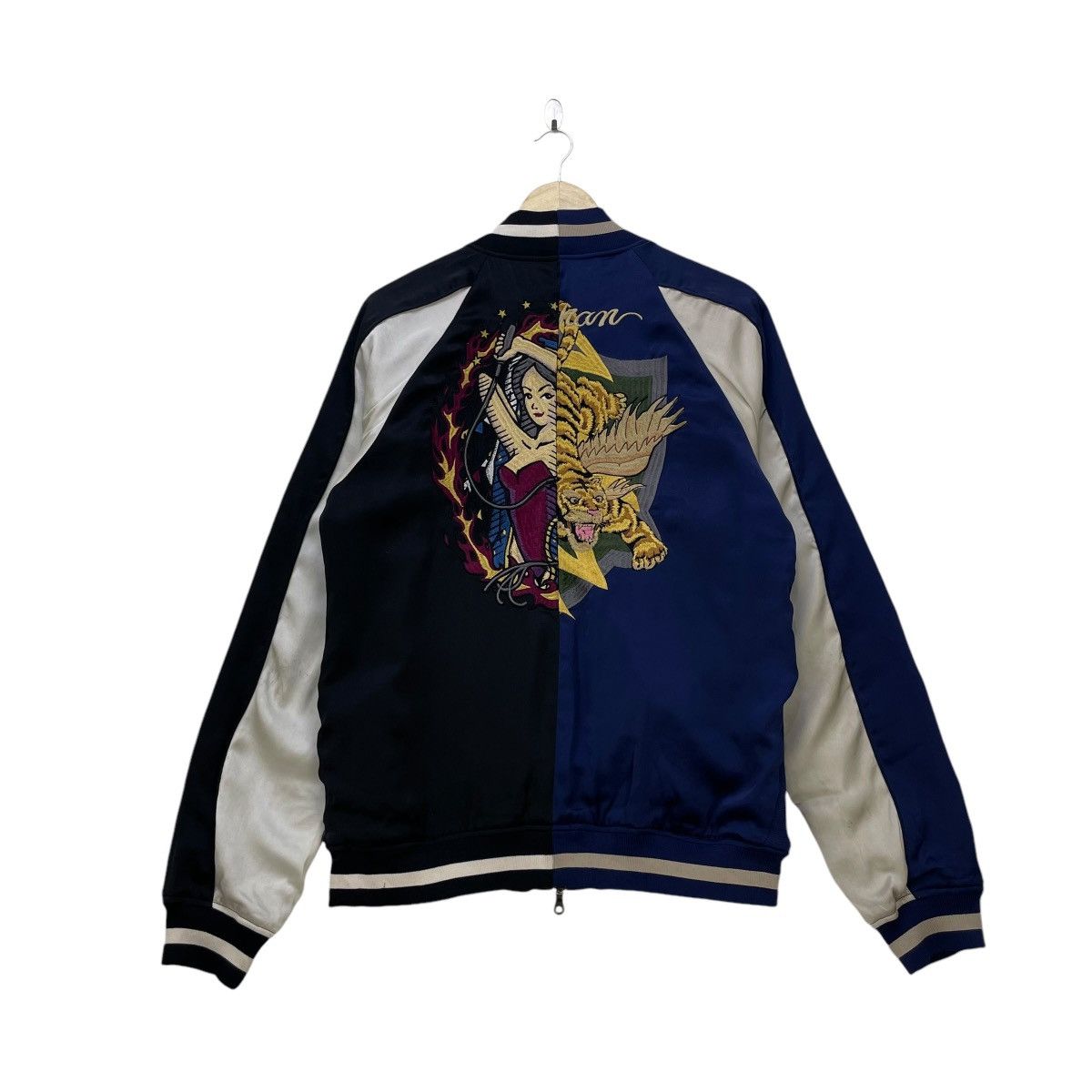 Japanese Brand × Toyo Enterprises 💥Japanese Brand Qlamls Sukajan Two Tone Jacket Size US M / EU 48-50 / 2 - 1 Thumbnail