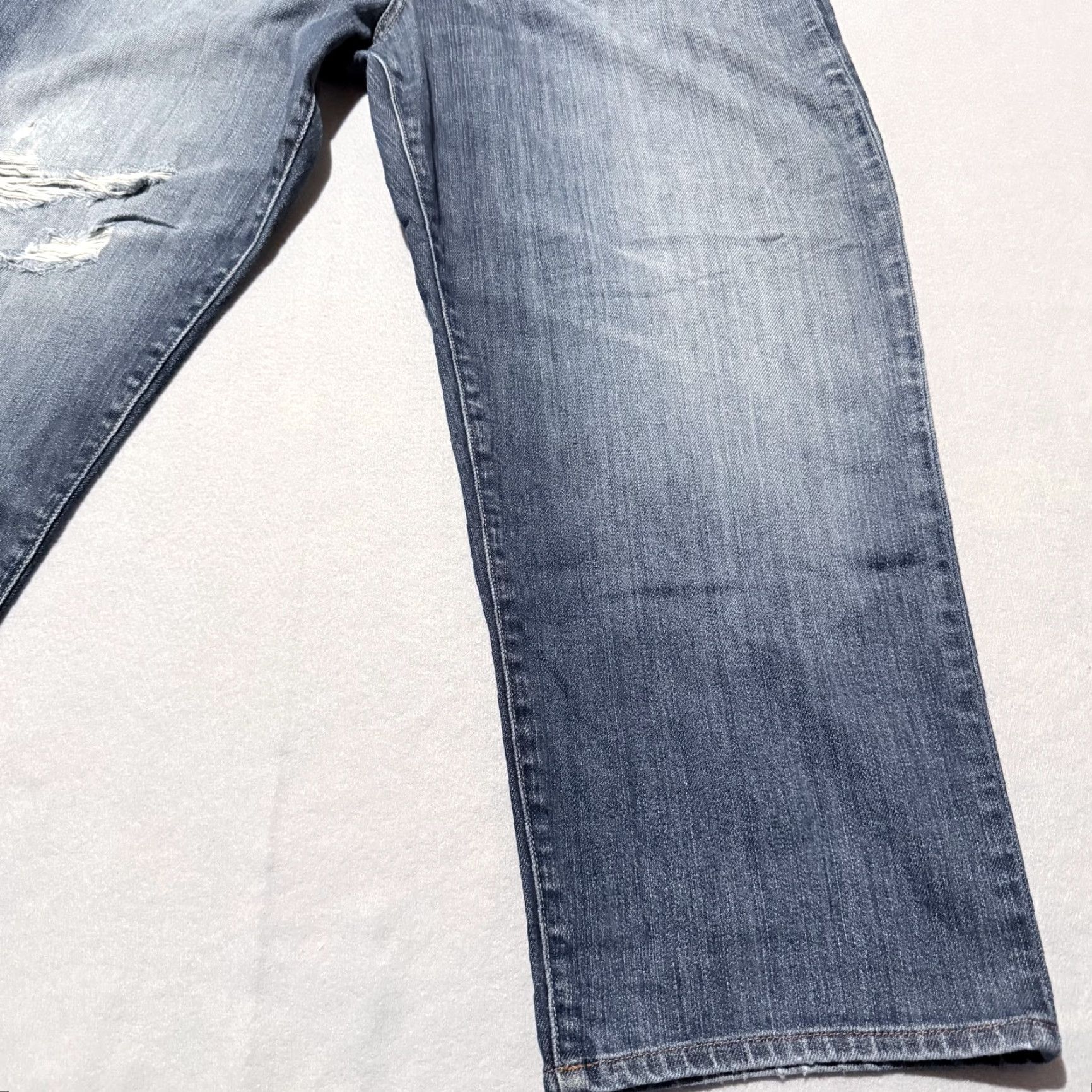 Lucky Brand Lucky Brand Jeans Men 38X30 Blue Denim Straight 5-Pocket Distressed Zip Fly Classic 329 Size US 38 / EU 54 - 5 Thumbnail