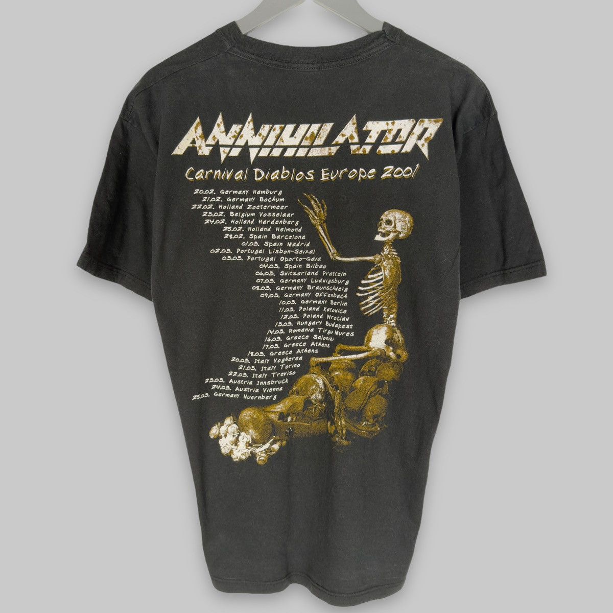 Band Tees Vintage 2001 Annihilator Carnival Tour Metal Band T Shirt Size US XL / EU 56 / 4 - 2 Thumbnail