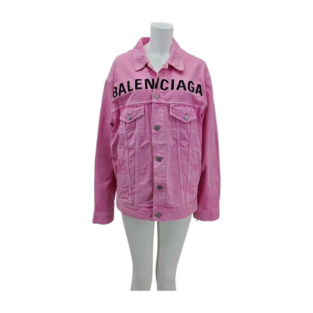 Balenciaga Balenciaga Pink Denim Jacket Size 34 Size XS / US 0-2 / IT 36-38 - 1 Thumbnail