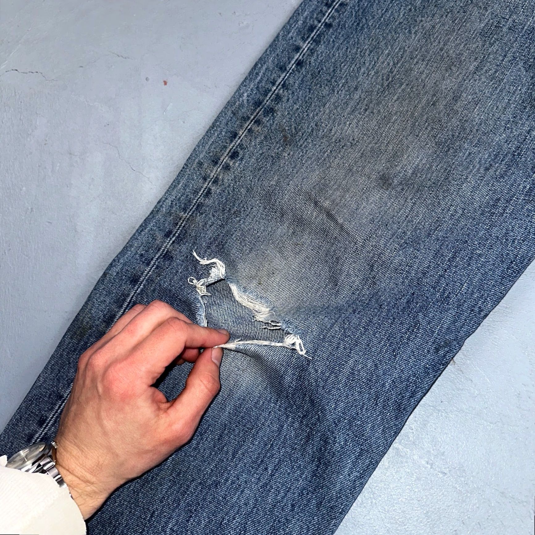 Levi's VINTAGE Levi's 501 Jeans Men 36x34 Blue Mid Wash 90s Straight Denim Cotton Button Closure Active Classic Size US 36 / EU 52 - 5 Thumbnail