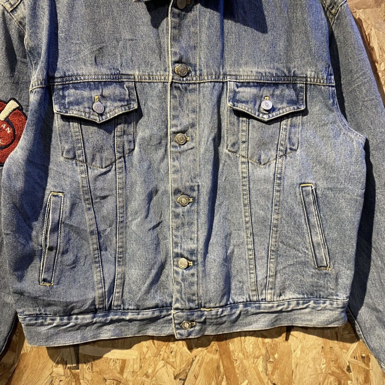 DKNY × Vintage Rare 90s Vintage DKNY AMERICAN ATHLETIC NYC Jeans Jackets Size US M / EU 48-50 / 2 - 9 Thumbnail