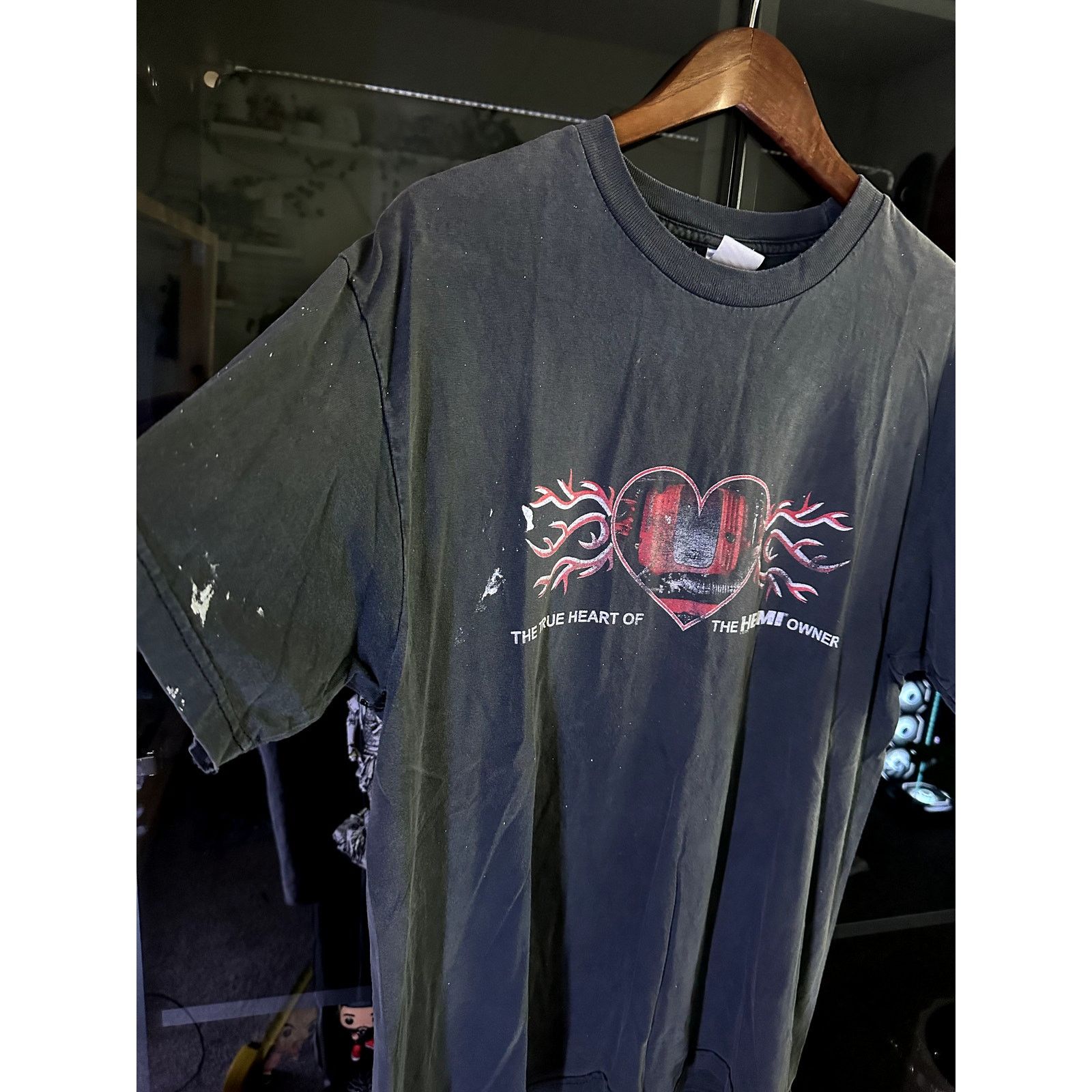 Vintage Vintage Y2K Hemi Heart Tribal Short Sleeve T-Shirt Black L Size US L / EU 52-54 / 3 - 2 Thumbnail