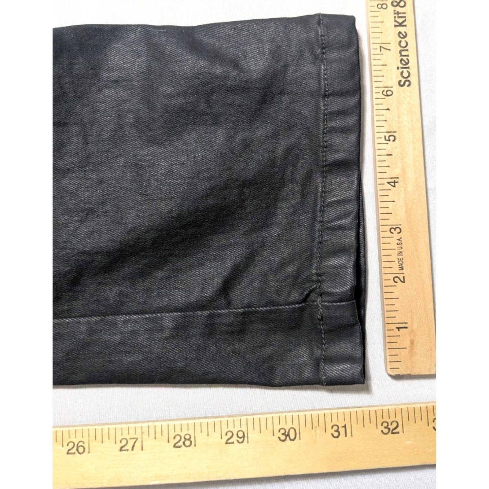 SAS REAX 610 Jeans - Men 38X32 Protective Denim SAS TEC Motorcycle Black EUC Slim Straight 5-Pocket Lined Cotton Spandex Rotary Zipper Pocket Mens Size US 38 / EU 54 - 7 Thumbnail