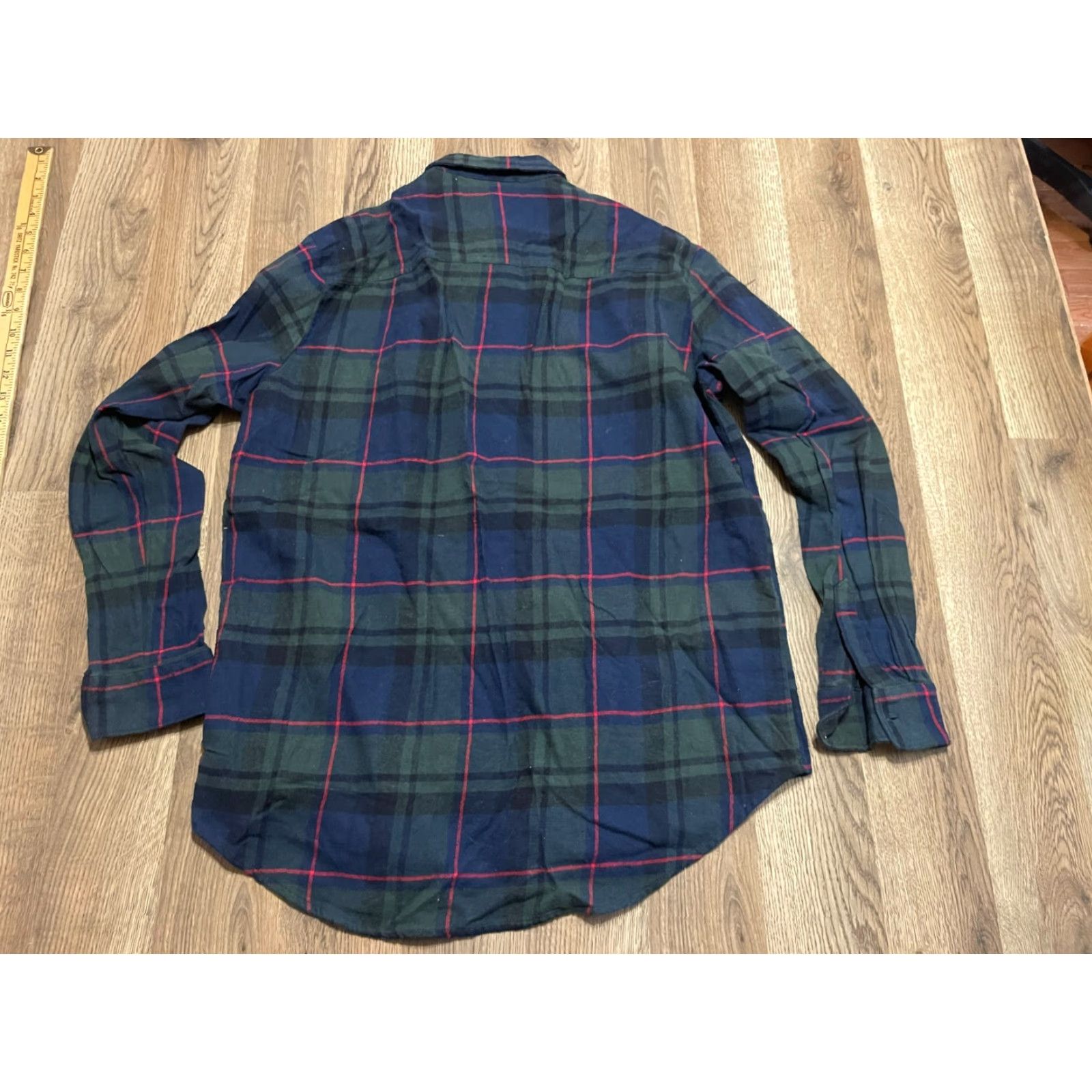 Old Navy Old Navy Shirt Womens Medium Tall Plaid Button-Up Green Blue Red Casual Modern Womens Size M / US 6-8 / IT 42-44 - 2 Thumbnail