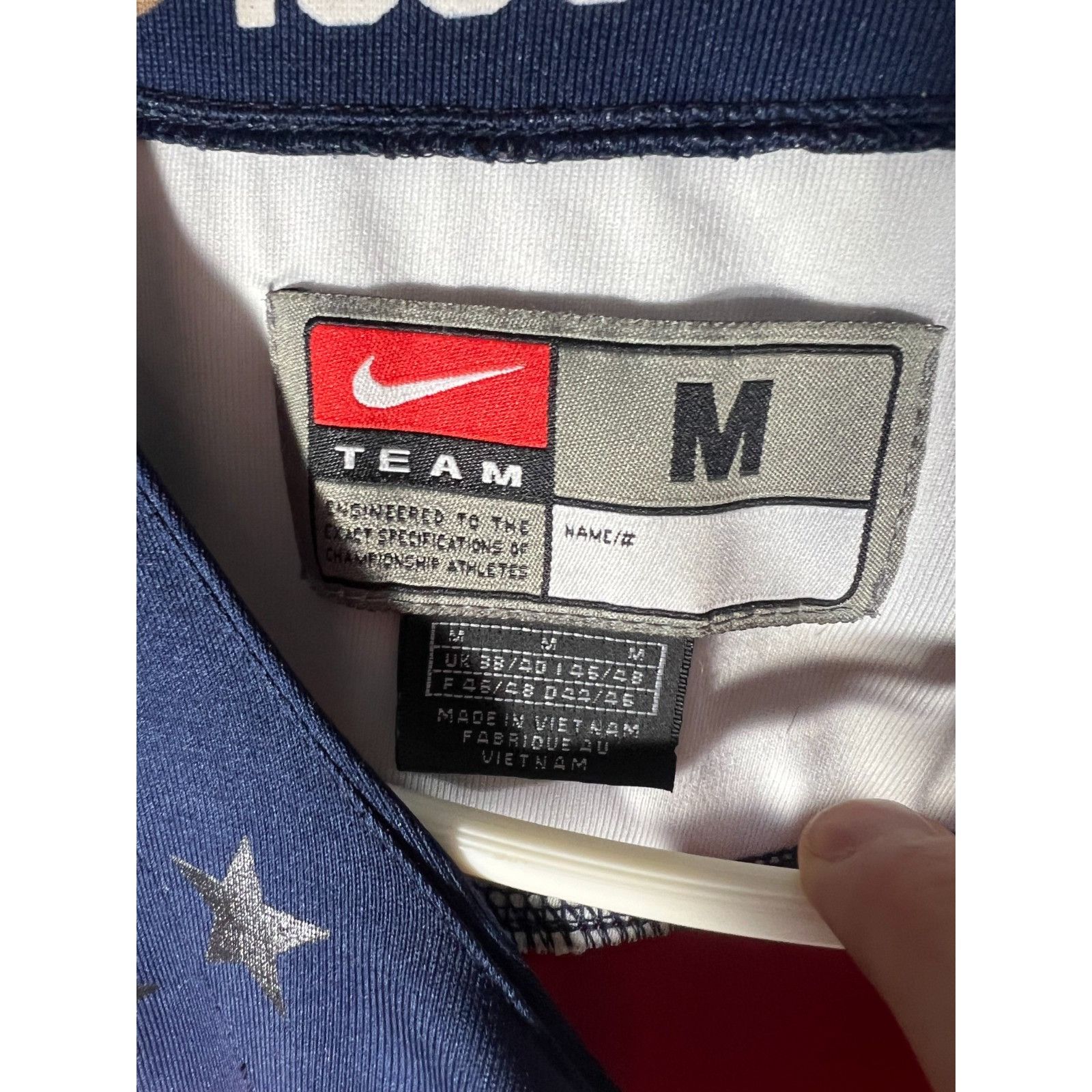 Nike TJ Oshie #74 Nike Team USA Fight Strap Olympic Hockey Blue J Size US M / EU 48-50 / 2 - 3 Thumbnail
