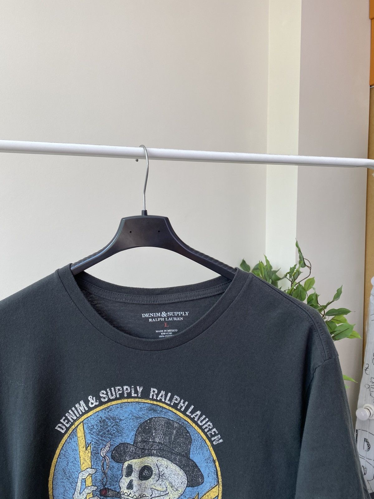 Denim & Supply Ralph Lauren × Polo Ralph Lauren × Vintage Vintage Ralph Lauren Polo Skull Military Denim Supply Tee Size US L / EU 52-54 / 3 - 6 Thumbnail