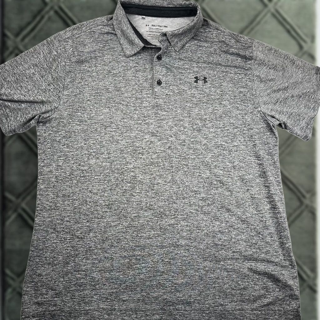 Under Armour Under Armour Polo Shirt Men's 2XL Gray Multicolor Playoff Loose Fit Shirt Size US XXL / EU 58 / 5 - 1 Thumbnail