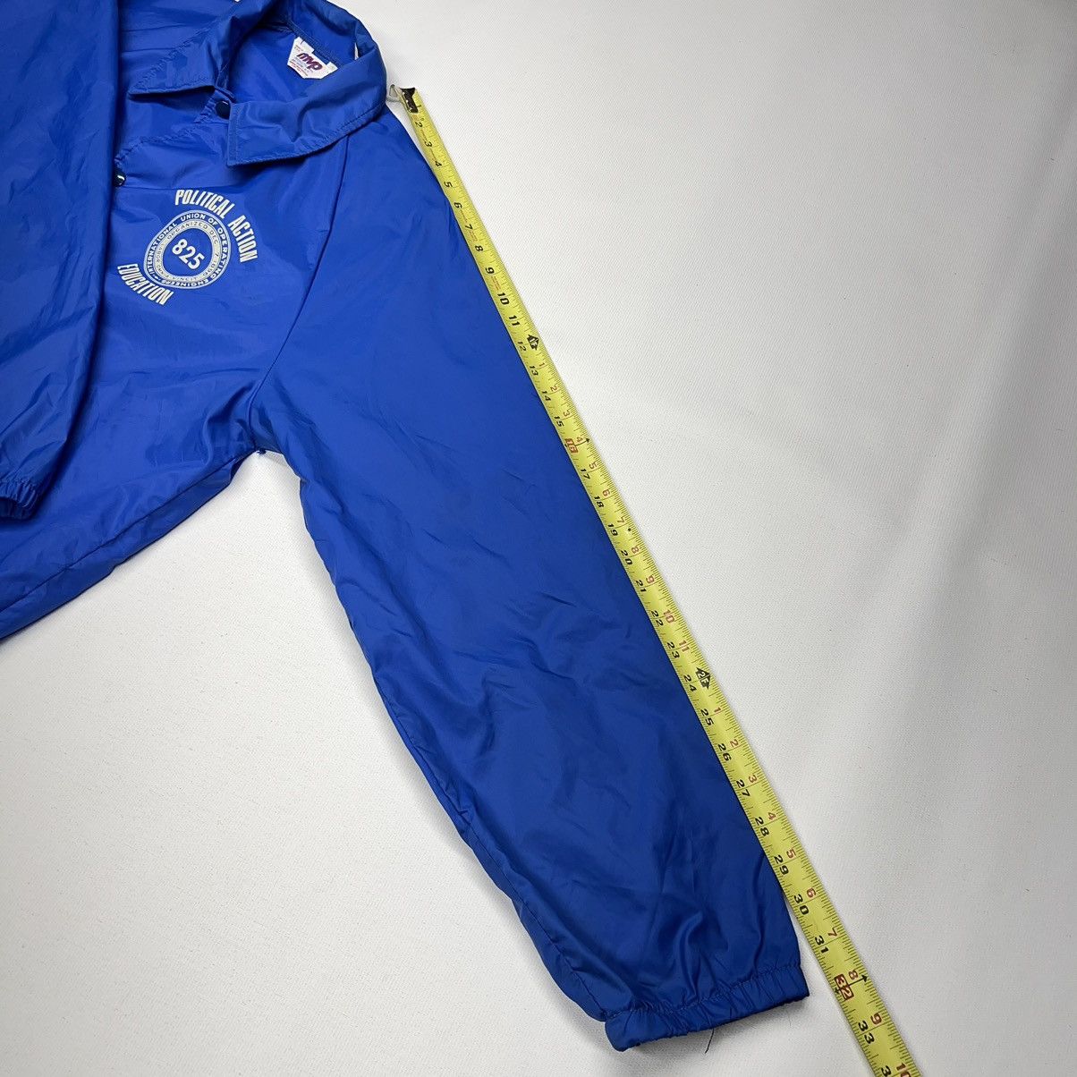 Vintage VTG Coaches Jacket Blue Windbreaker Snap Nylon MVP Union 90s Size US L / EU 52-54 / 3 - 24 Thumbnail