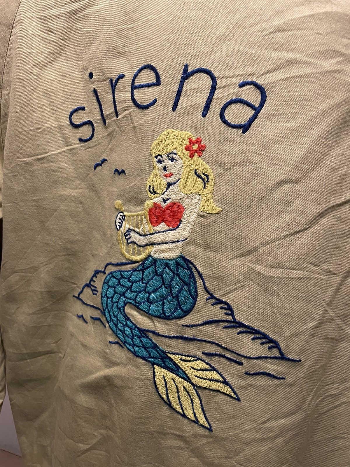 Other Navajo Titicaca Sirena Khaki Mermaid Embroidered Jacket Size M / US 6-8 / IT 42-44 - 9 Thumbnail