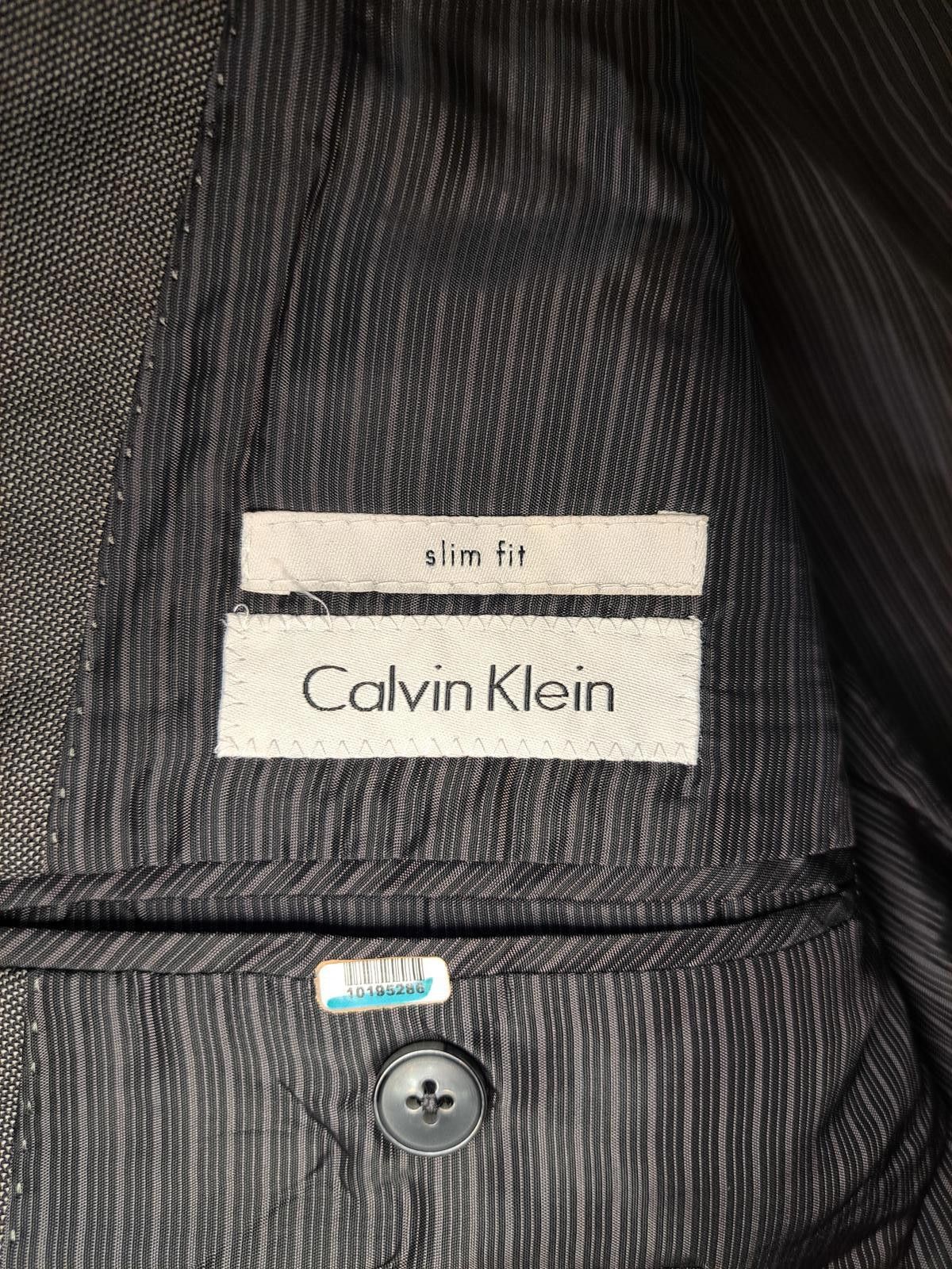 Calvin Klein Calvin Klein Sport Coat Mens 40R Gray Wool Blazer Suit Size 40R - 2 Thumbnail