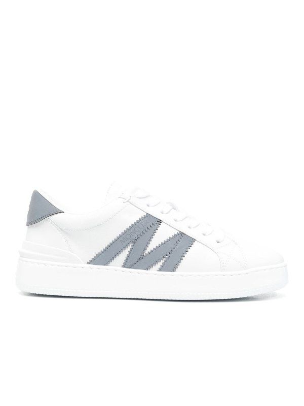 Moncler o1y1125 Low-Top Sneakers in White/Gray Size US 5 / IT 35 - 1 Thumbnail
