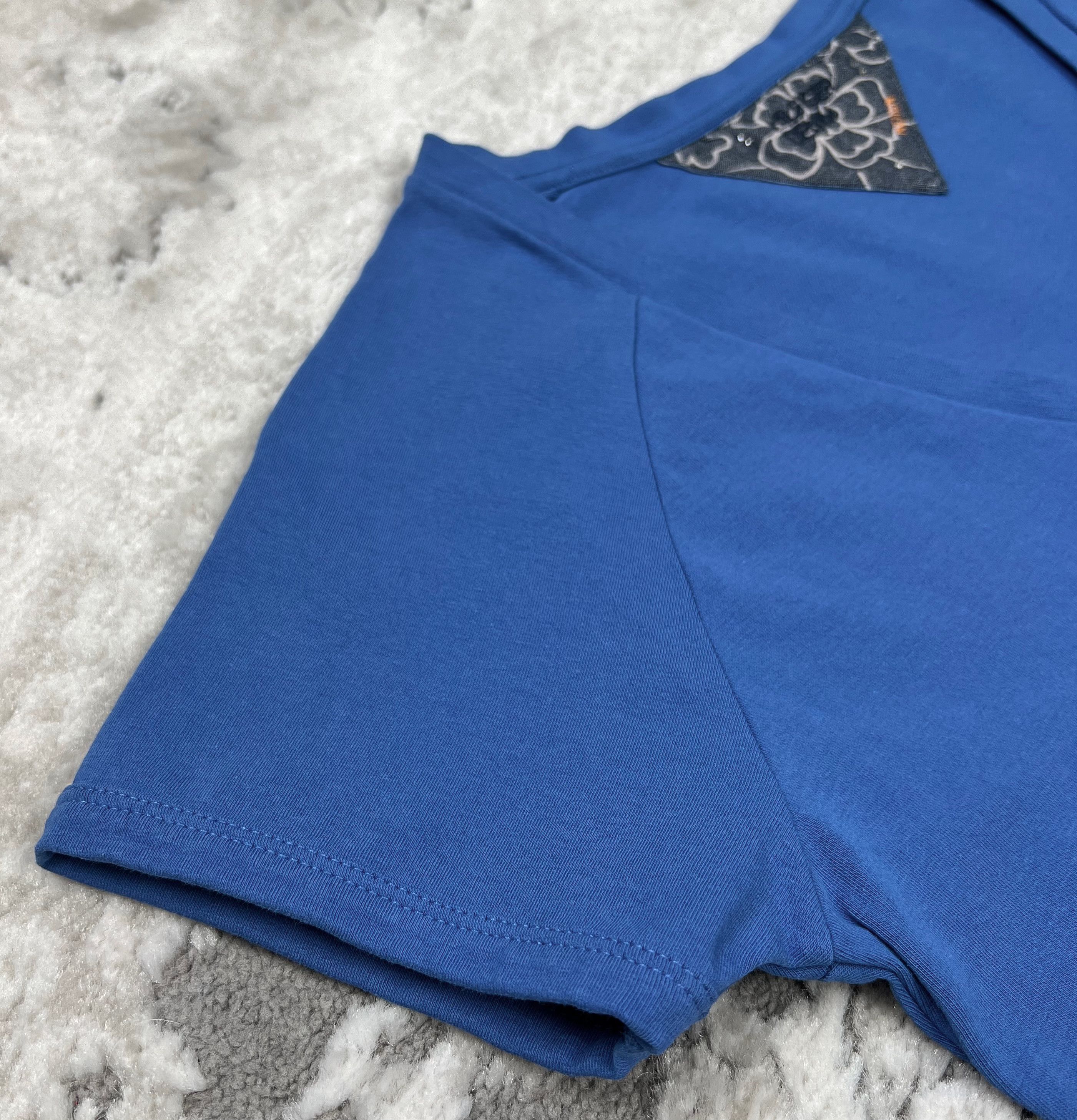 Tommy Hilfiger Vintage Y2K Hilfiger Denim V-Neck T-Shirt Size M / US 6-8 / IT 42-44 - 5 Thumbnail