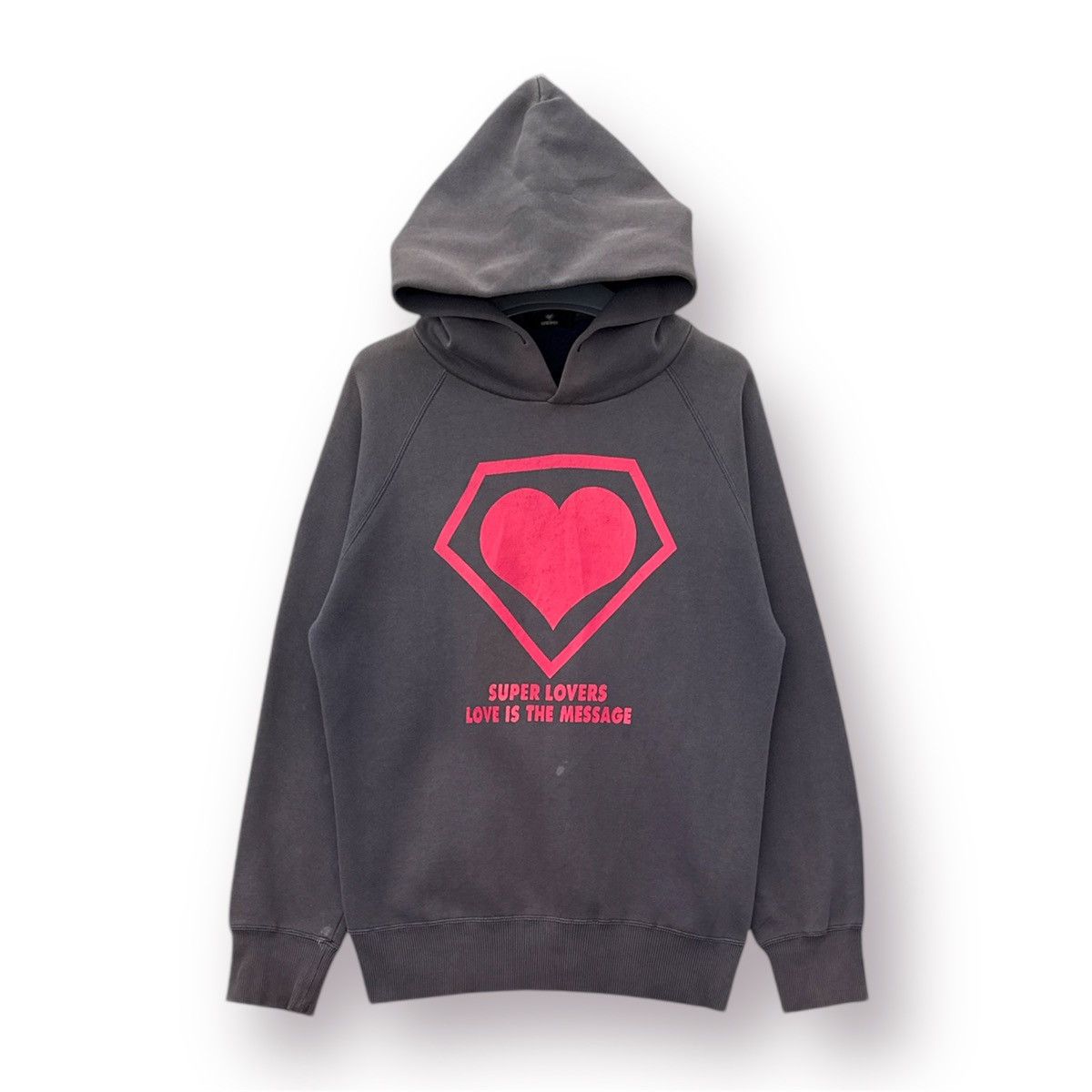 Super Lovers 🔥 Super Lovers Japanese Sunfaded iConic Logo Hoodie Size US S / EU 44-46 / 1 - 1 Thumbnail