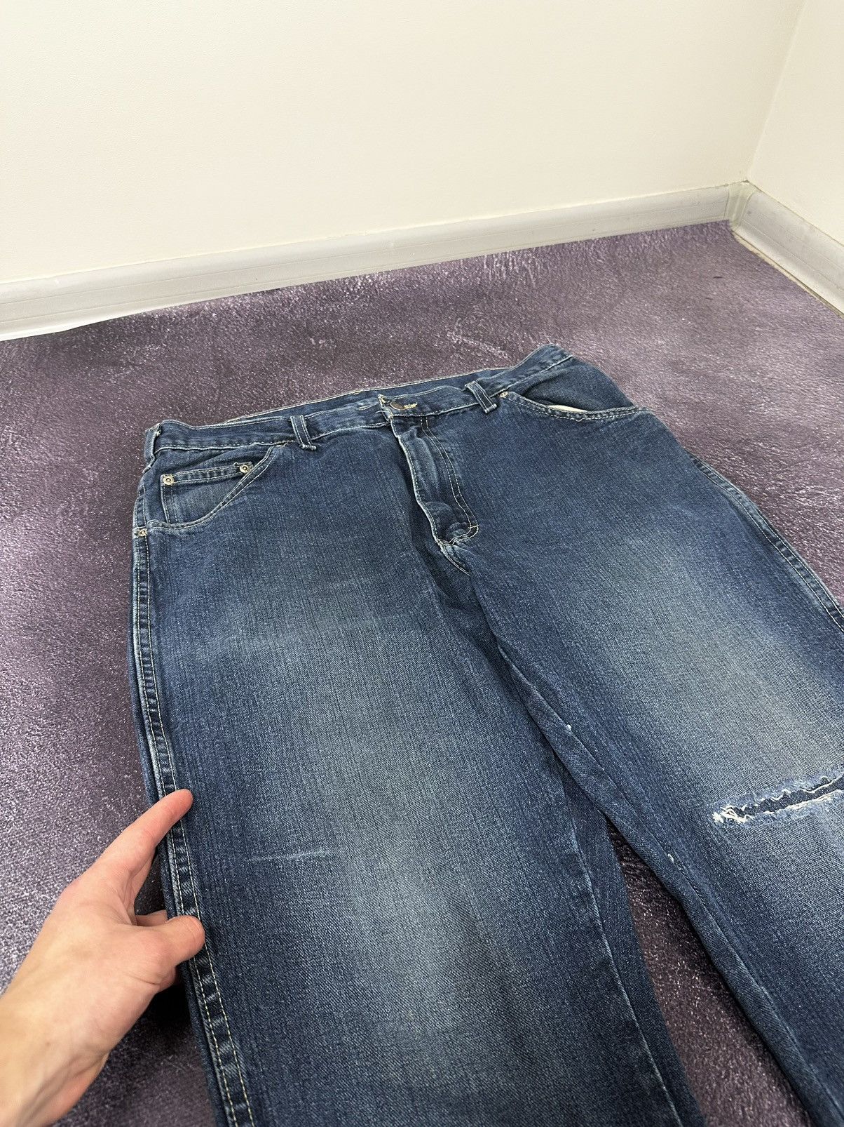 Dickies Vintage 90s Dickies USA Baggy Opium Faded Hype Work Jeans Size US 38 / EU 54 - 10 Thumbnail