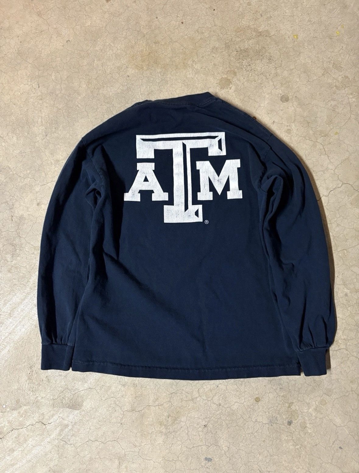 Other Vintage Y2K Texas A&M Long Sleeve Navy Size Medium Size US M / EU 48-50 / 2 - 3 Thumbnail