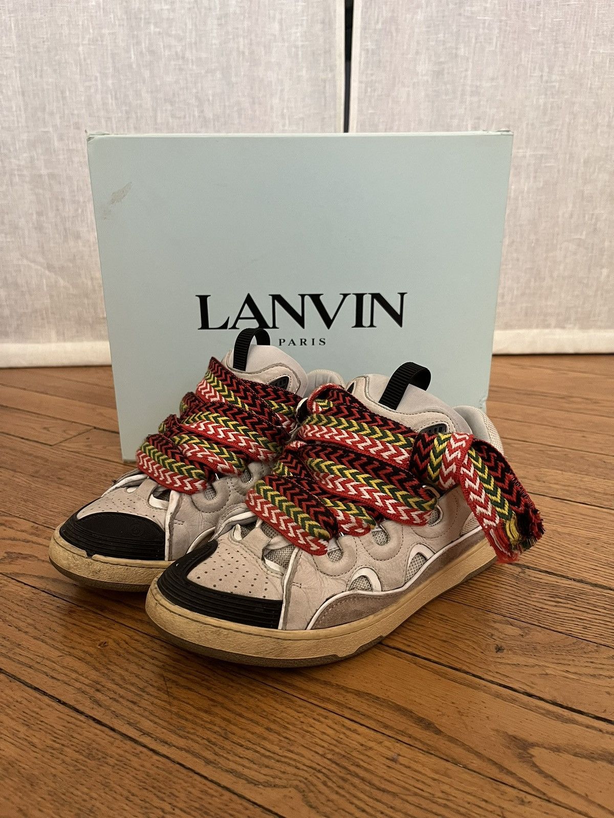 Lanvin Curb chunky lace classic Logo Sneakers Size US 8 / EU 41 - 1 Thumbnail