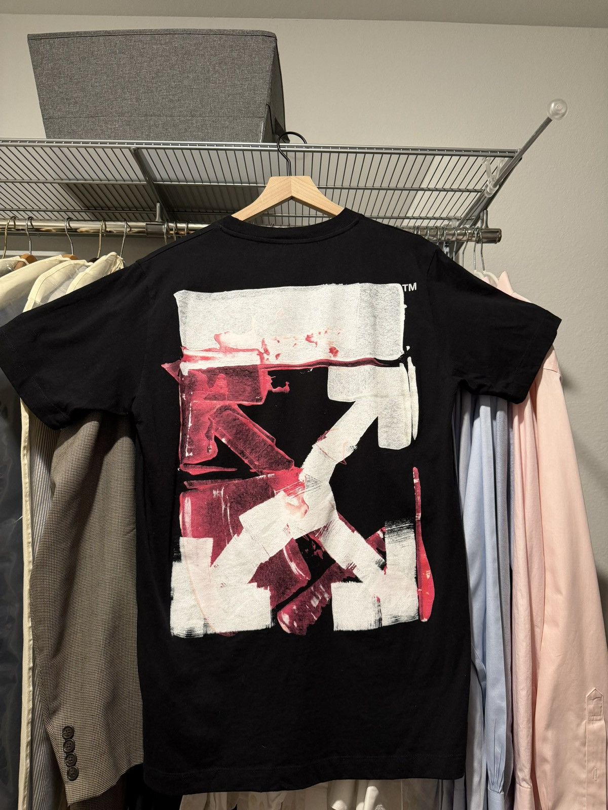 Off-White Off-White Graphic Tee Black Size US M / EU 48-50 / 2 - 2 Thumbnail