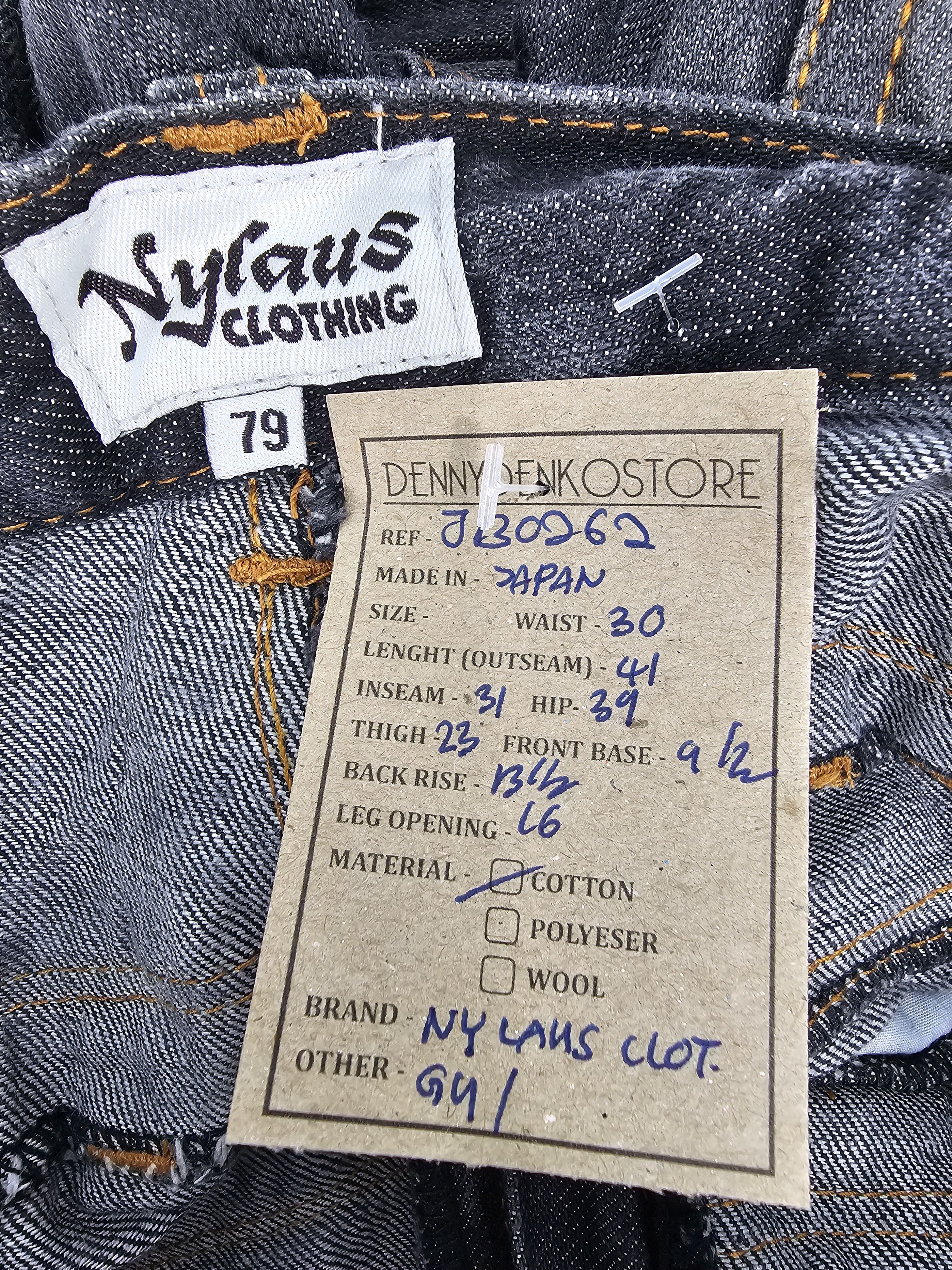 Japanese Brand NYLAUS CLOTHING Double Waist Punk Bondage Design Jean JB0262 Size US 30 / EU 46 - 13 Thumbnail