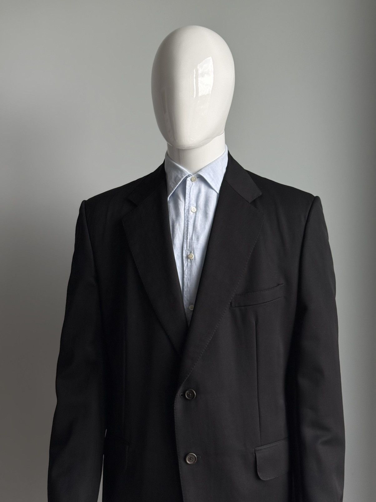 Gucci Wool Blazer By Tom Ford Black Button