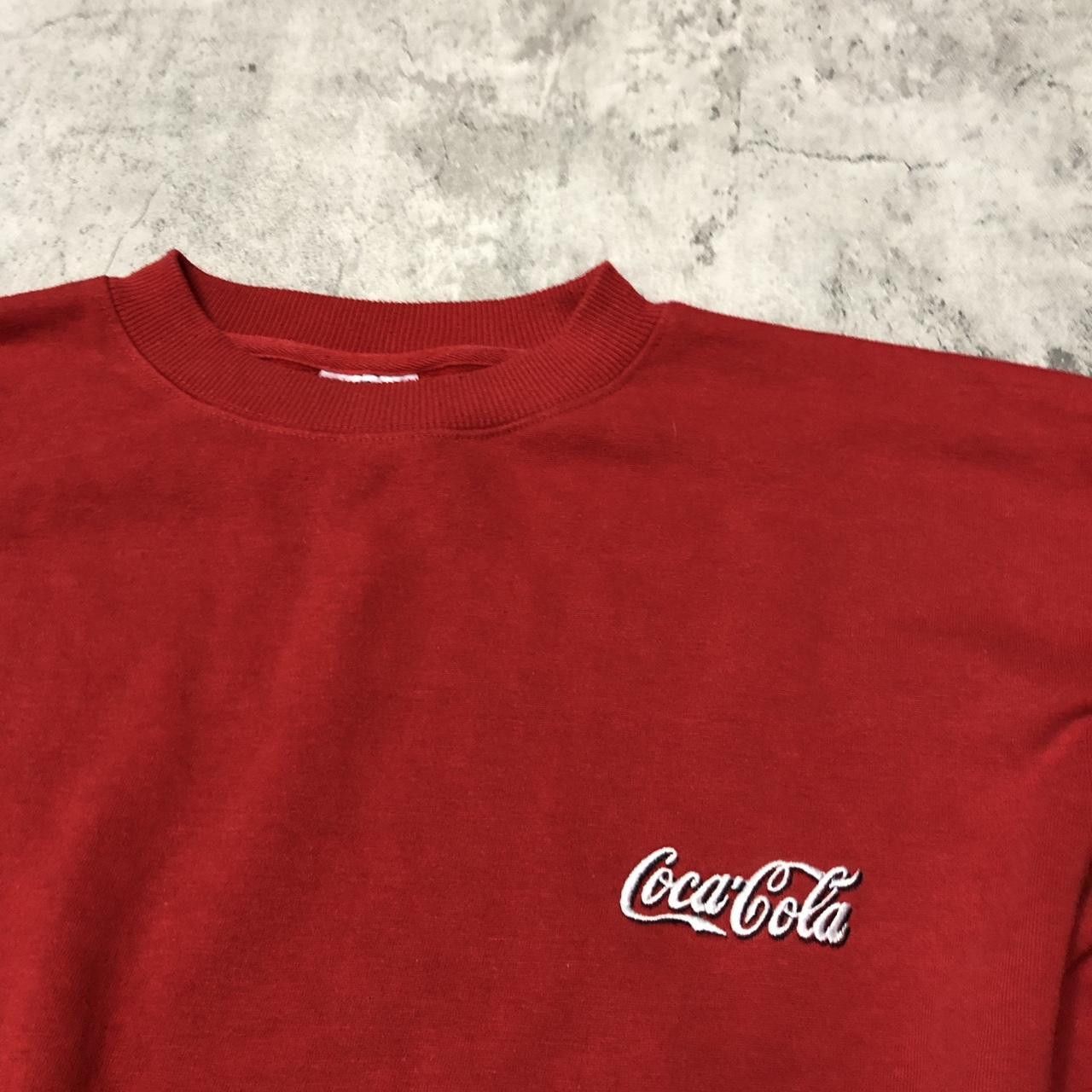 Coca Cola Coca-Cola red sweatshirt with embroidered logo sweatshirt Size US XL / EU 56 / 4 - 2 Thumbnail