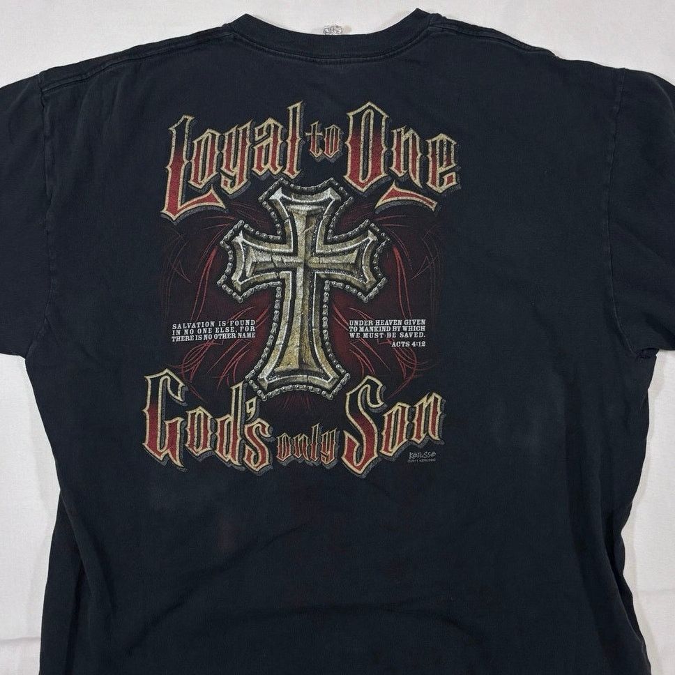 Vintage Vintage Kerusso Loyal to One Graphic Tee Black L Read Desc. Size US XL / EU 56 / 4 - 2 Thumbnail
