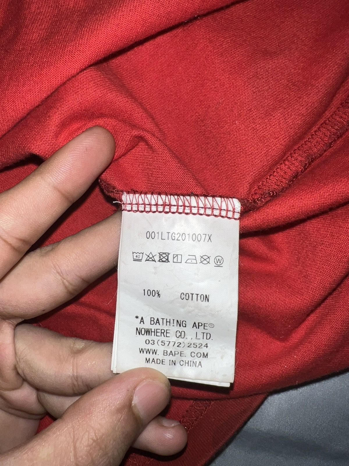 Bape Bape Katakana long sleeve tee Size US M / EU 48-50 / 2 - 7 Thumbnail
