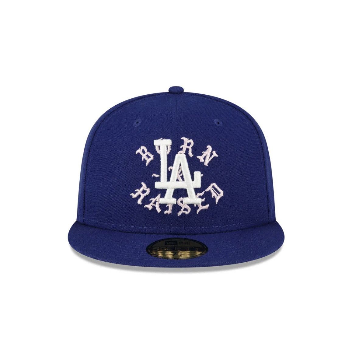Nike SB Born x Raised LA Dodgers Blue/Pink Fitted Hat Size 8