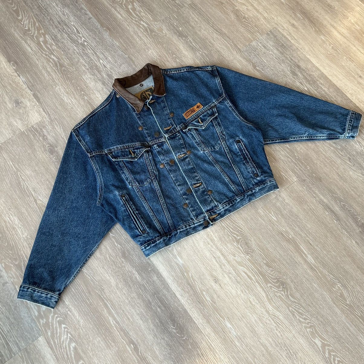 Vintage Vintage 90s Medium Super Boxy Denim Jacket Size US M / EU 48-50 / 2 - 1 Thumbnail