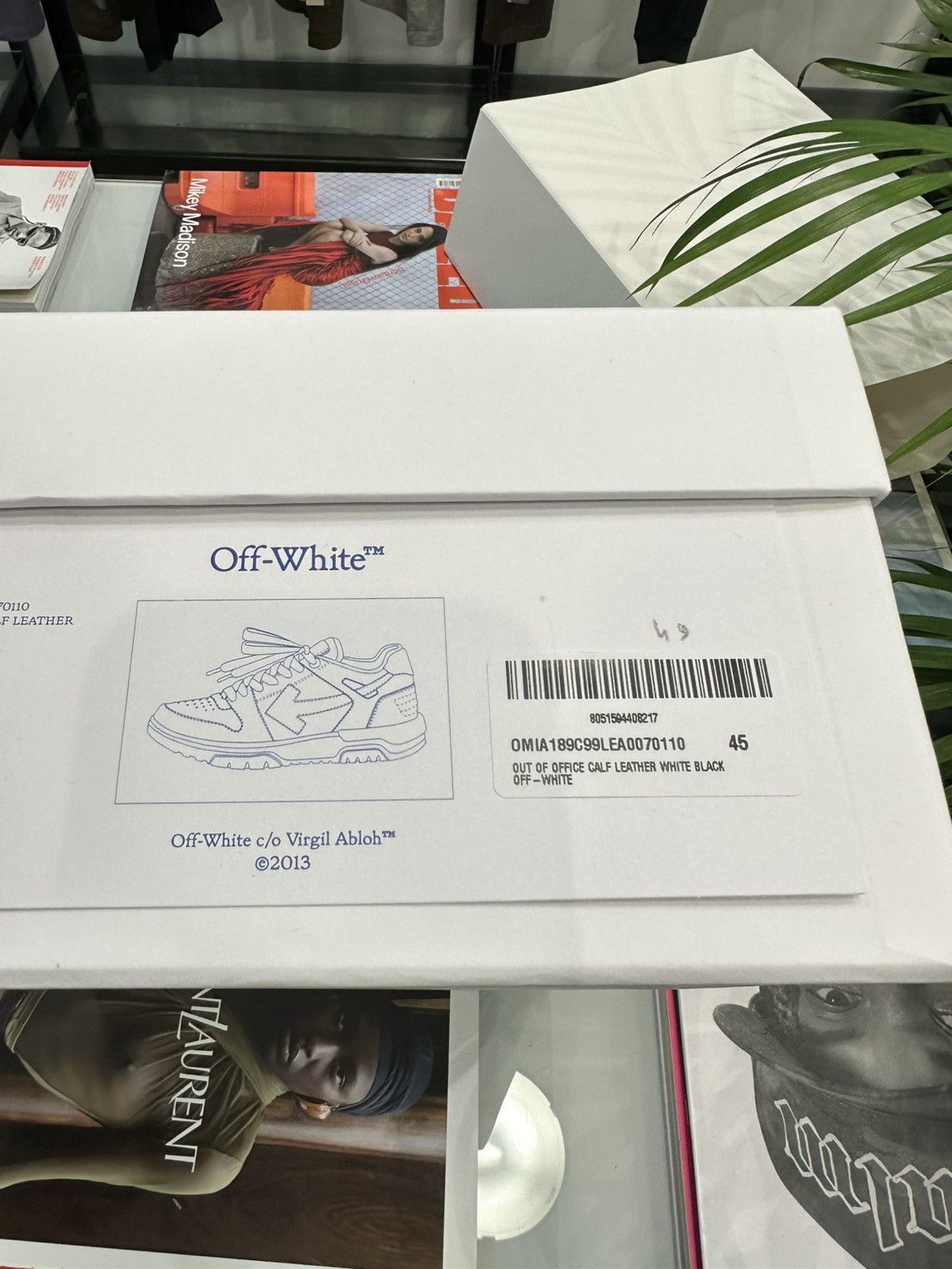 Off-White OFF-WHITE - Out of Office White Black Sneakers Size US 12 / EU 45 - 7 Thumbnail