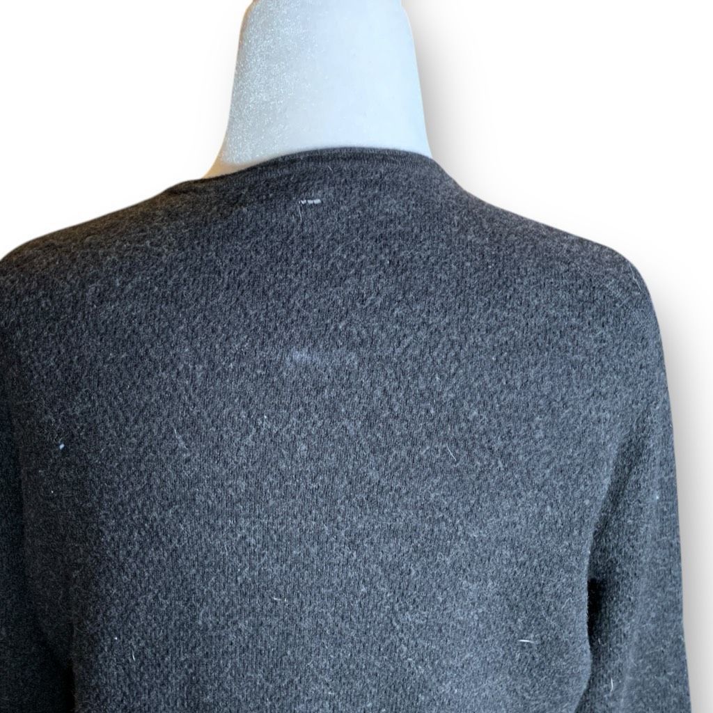 Rag & Bone Rag & Bone Dark Charcoal Gray Wool Blend Neutral Knit Pullov Size L / US 10 / IT 46 - 6 Thumbnail