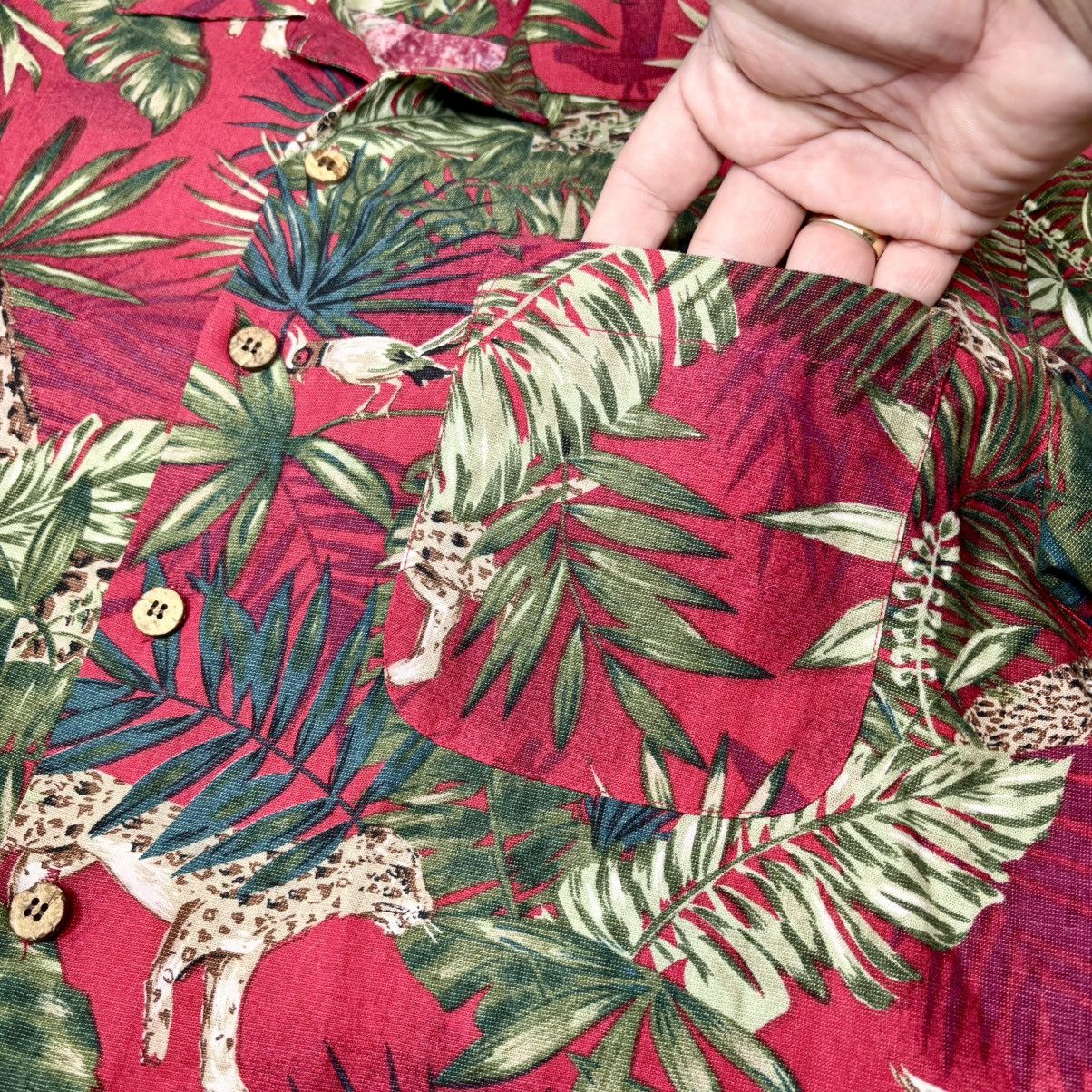 Tommy Bahama Tommy Bahama men's Medium 100 silk Hawaiian shirt Size US M / EU 48-50 / 2 - 12 Thumbnail