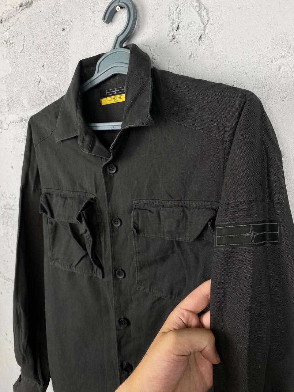 Designer × Stone Island 00s Stone Island Denims Vintage Over Shirt Size US L / EU 52-54 / 3 - 2 Thumbnail