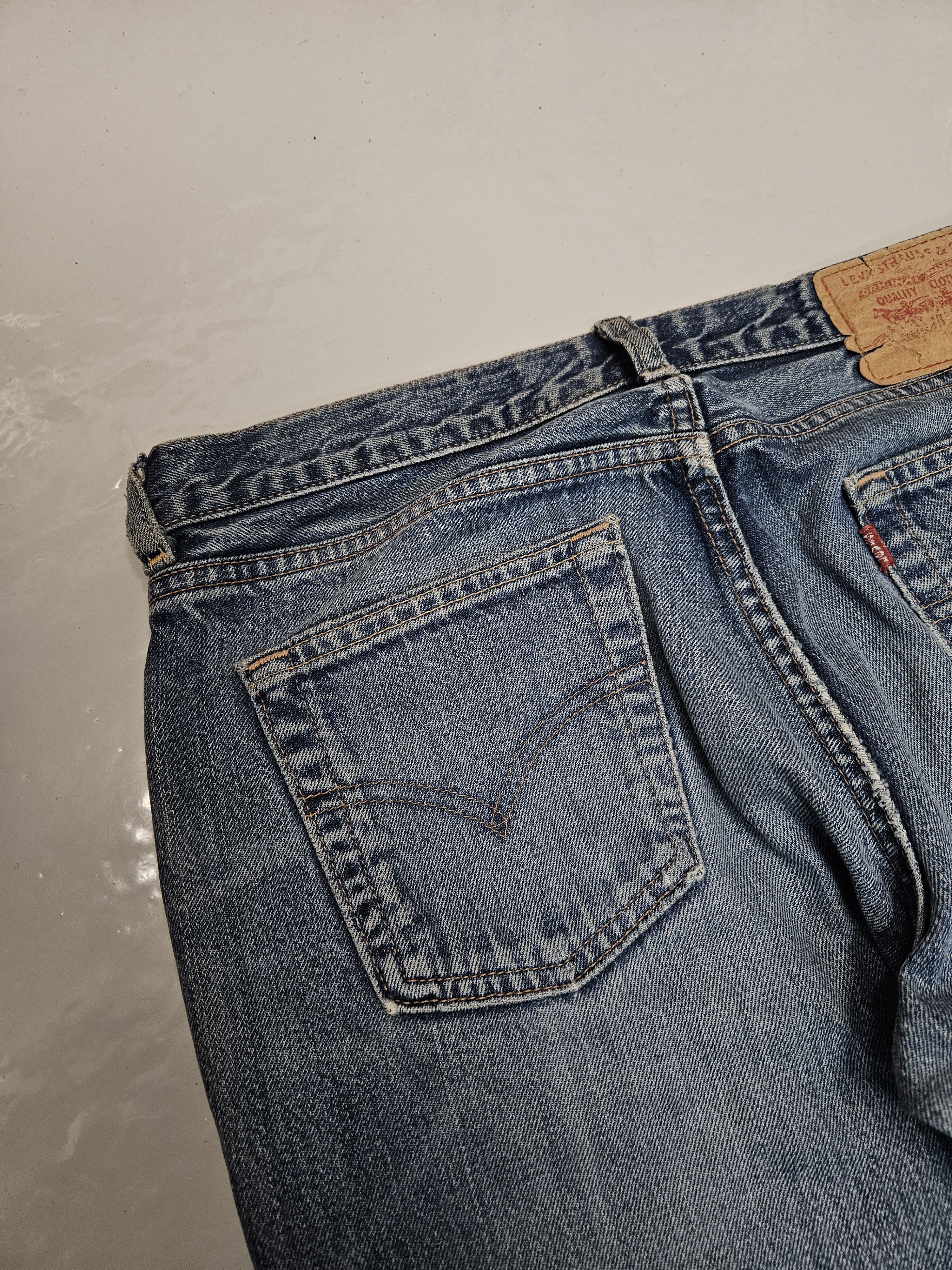 Levi's Vintage y2k levis 544 distressed flared denim Size US 31 - 11 Thumbnail