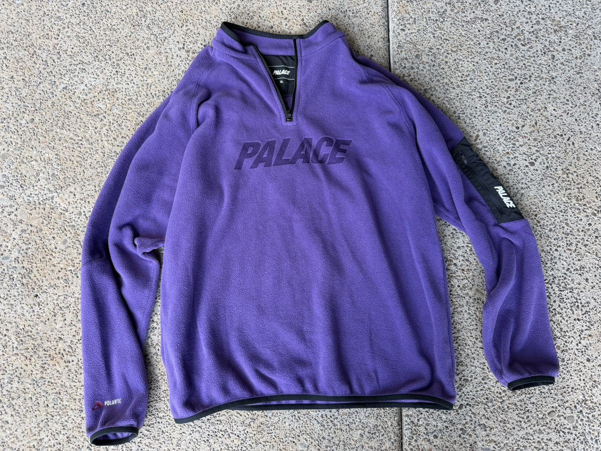 Palace × Polartec Palace-Polartec Purple 1/4 Zip Size US XL / EU 56 / 4 - 1 Thumbnail