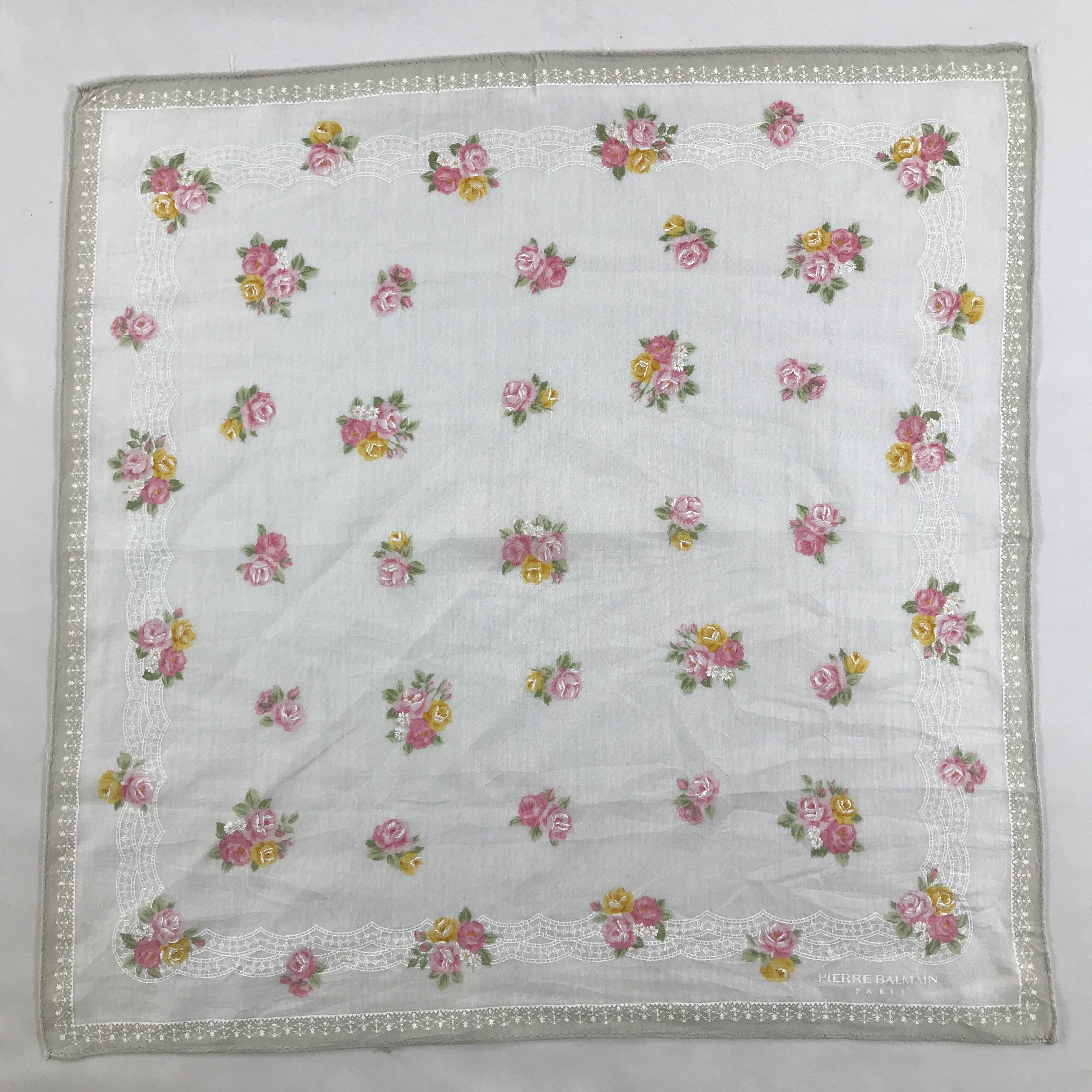 Pierre Balmain × Vintage Pierre Balmain Bandana / Handkerchief / Neckerchief - S1292 Size ONE SIZE - 1 Thumbnail