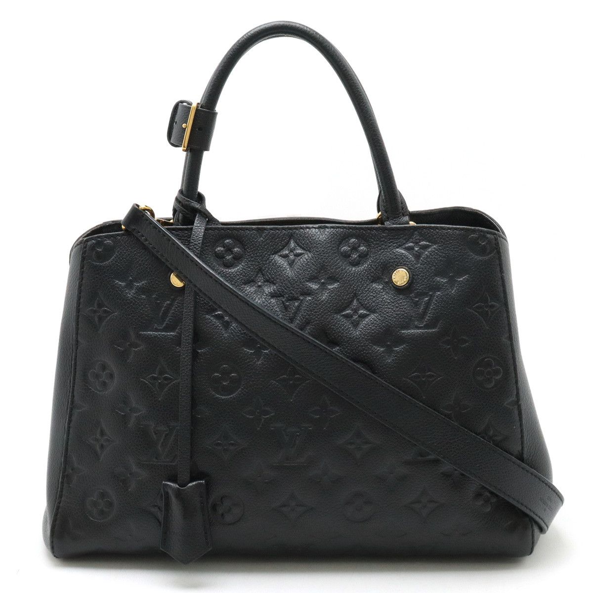 Louis Vuitton Louis Vuitton Louis Vuitton Monogram Empreinte Montaigne MM Handbag M41048 Leather Handbag M41048 in Very Good Condition Size ONE SIZE - 1 Thumbnail