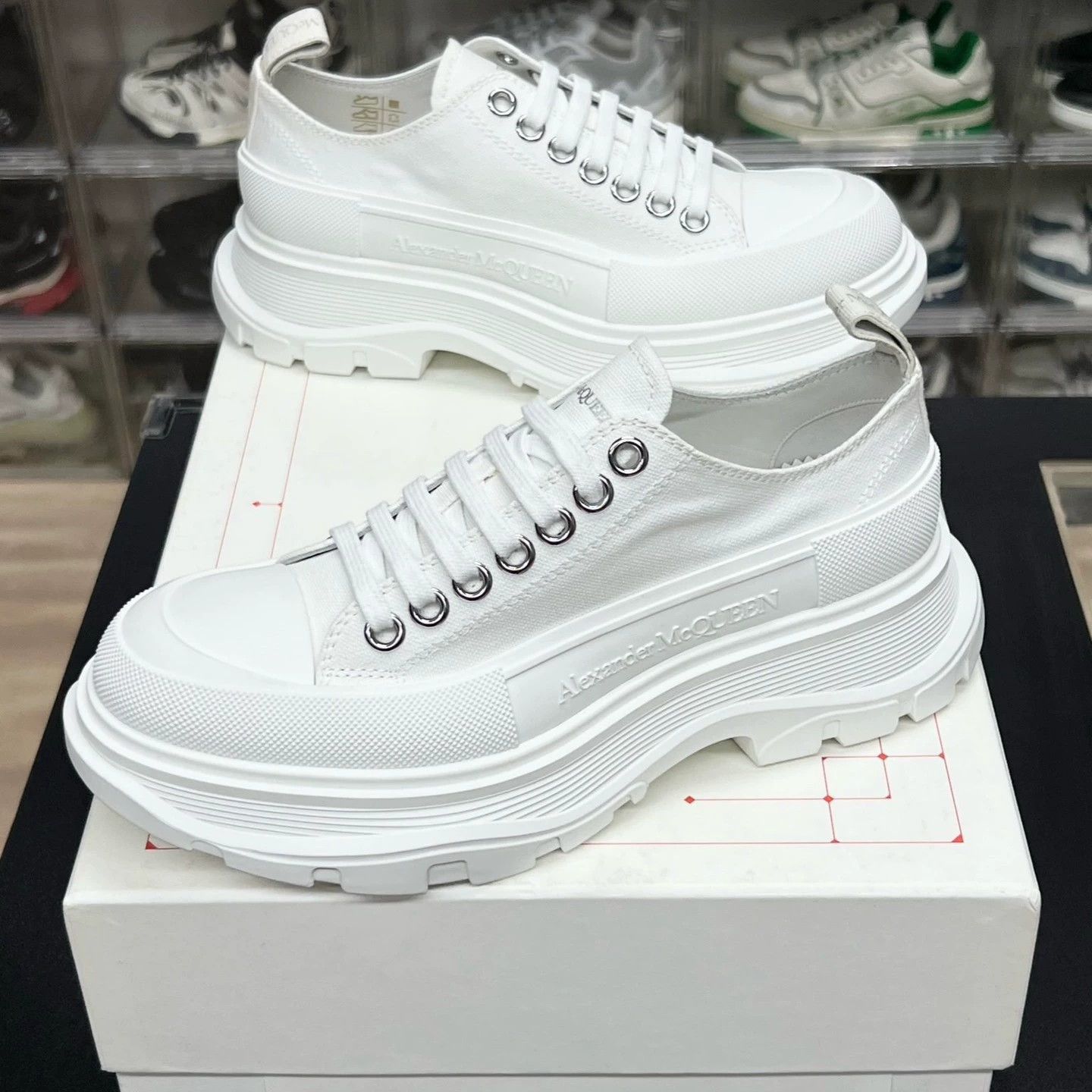 Alexander McQueen mcq white low-top martin boots size 38 Size US 5.5 / EU 38 - 1 Thumbnail