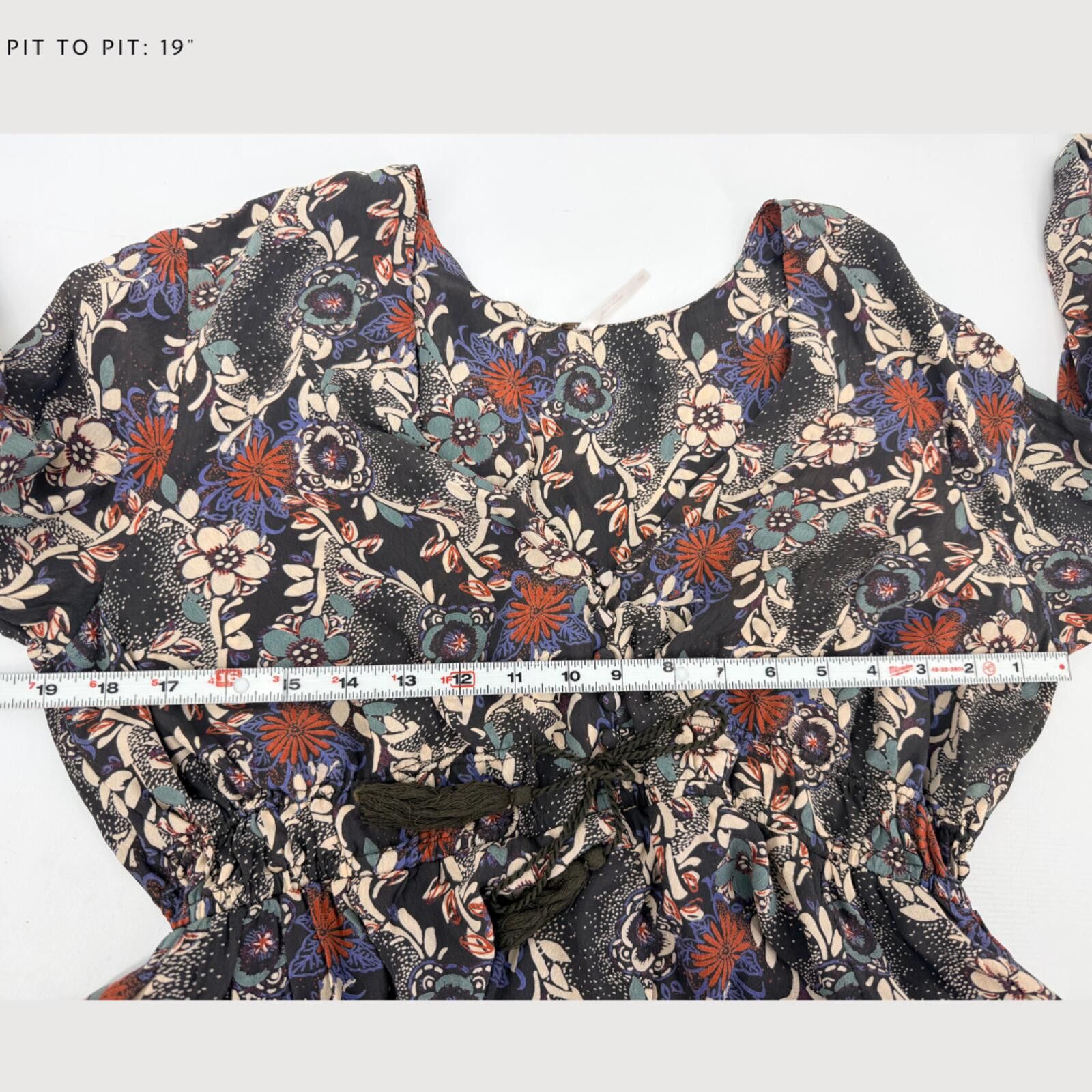 Free People Free People Stealing Fire Fit Flare Floral Mini Dress S Size S / US 4 / IT 40 - 7 Thumbnail