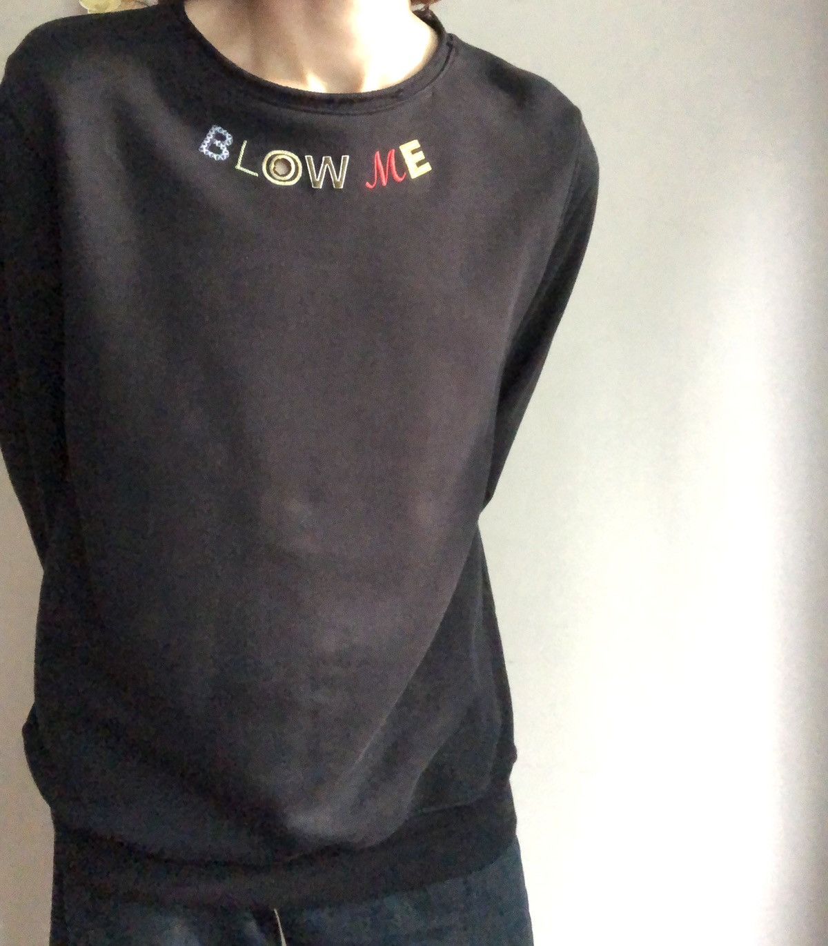 House Of Holland × Japanese Brand × Vintage House of Holland ‘BLOW ME’ Embroidered Sweatshirt Size US M / EU 48-50 / 2 - 20 Thumbnail